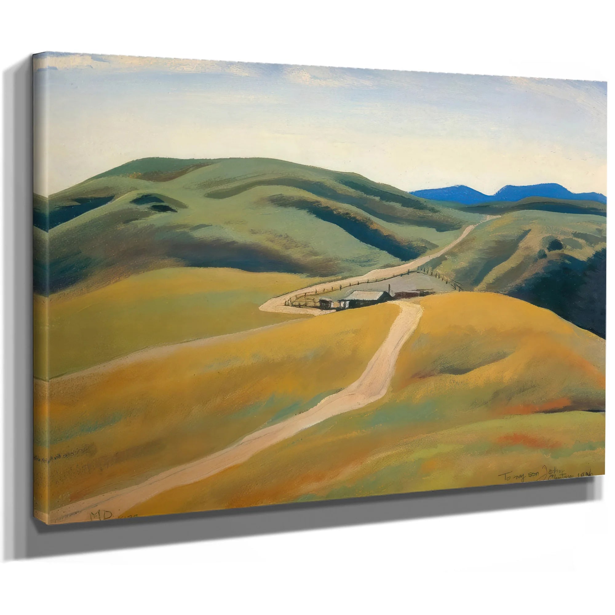 Sulpher Spring Ranch By Maynard Dixon Fine Art Print