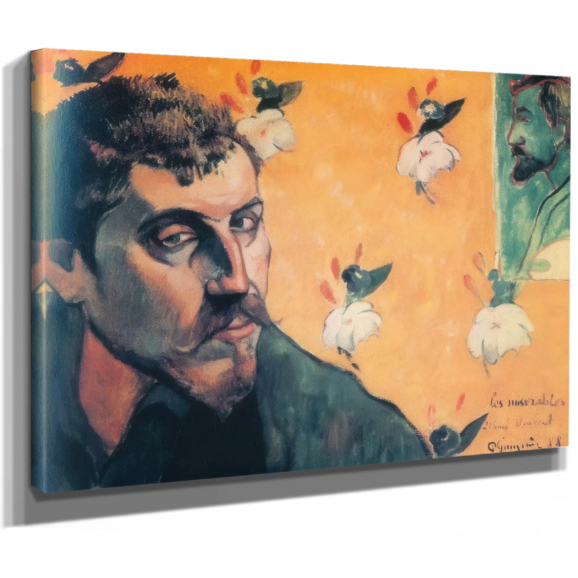 Self Portrait Les Miserables By Paul Gauguin Fine Art Print