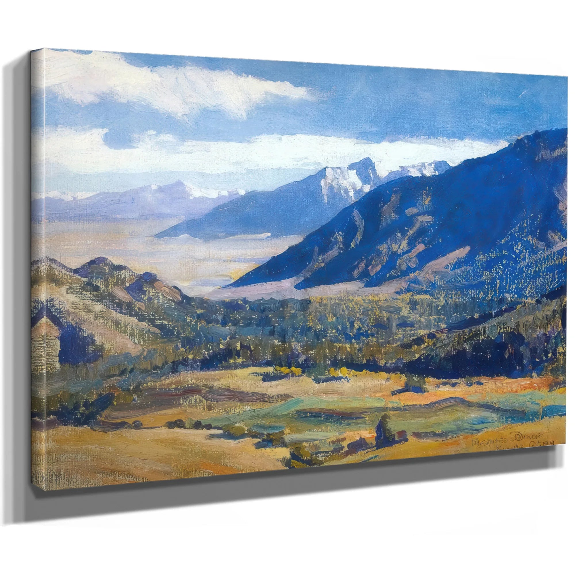 Sierra Nevada From The Desert By Maynard Dixon Fine Art Print