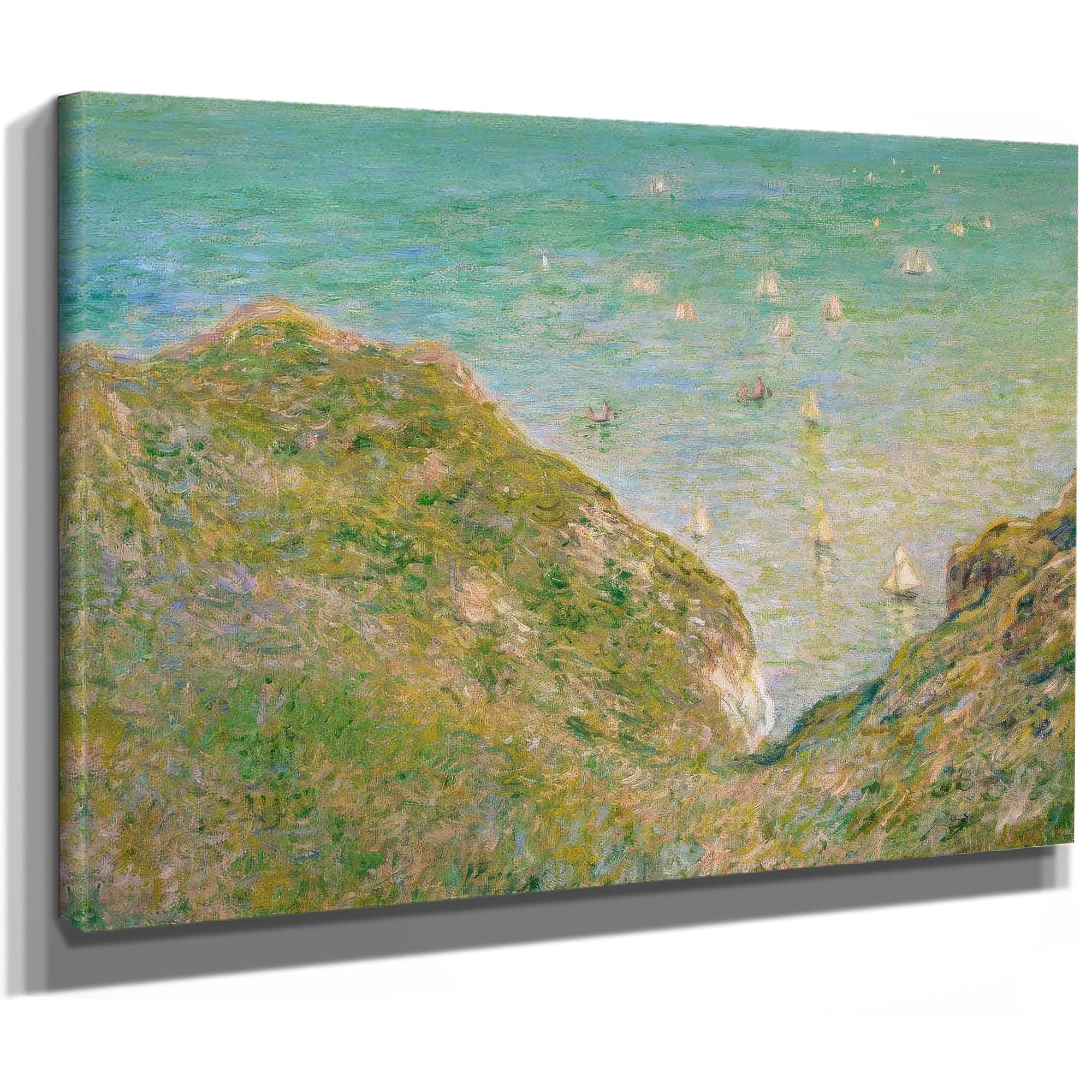 On The Cliff At Pourville Clear Weather By Claude Monet Fine Art Print