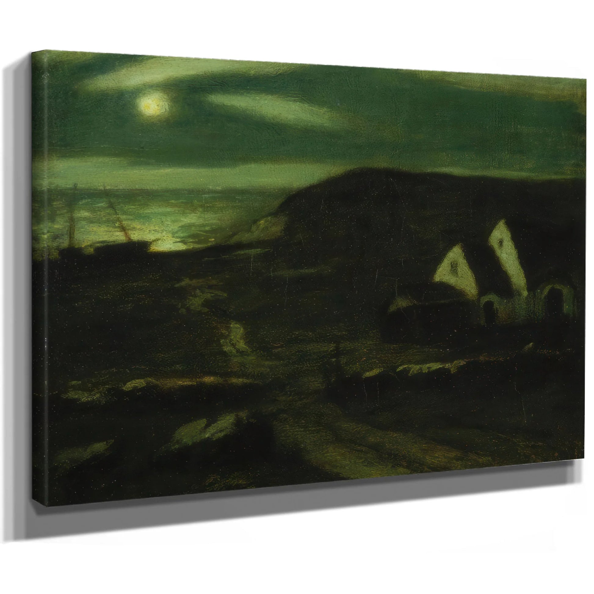 Fishermen's Huts By Ryder, Albert Pinkham Fine Art Print