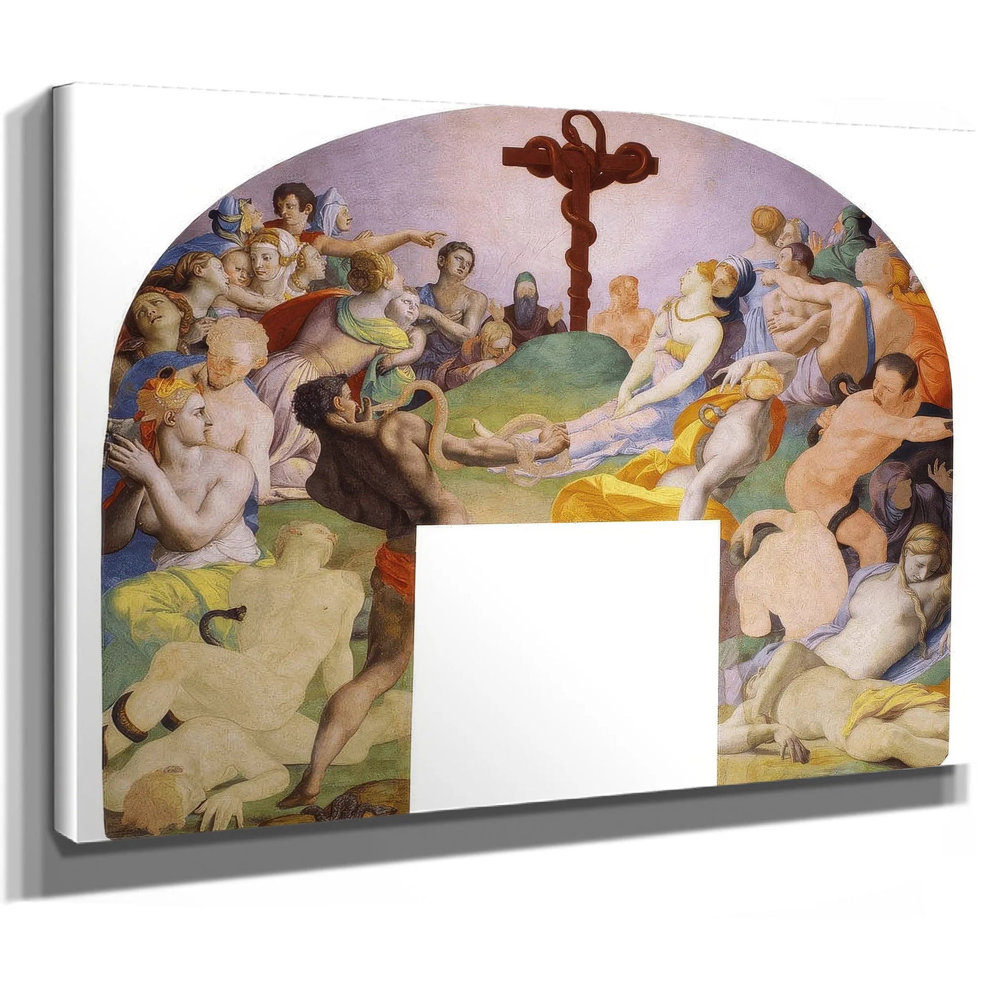 The Adoration Of The Bronze Snake 1540 1545 104X81Cm Palazzo Vecchio Museum By Agnolo Bronzino Fine Art Print