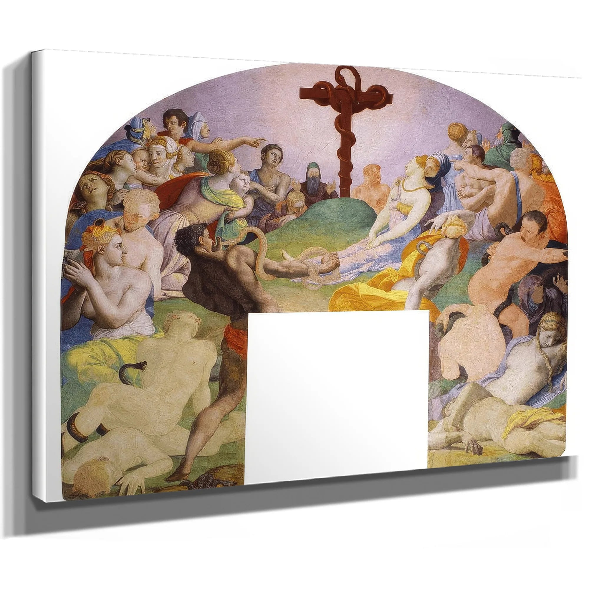 The Adoration Of The Bronze Snake 1540 1545 104X81Cm Palazzo Vecchio Museum By Agnolo Bronzino Fine Art Print