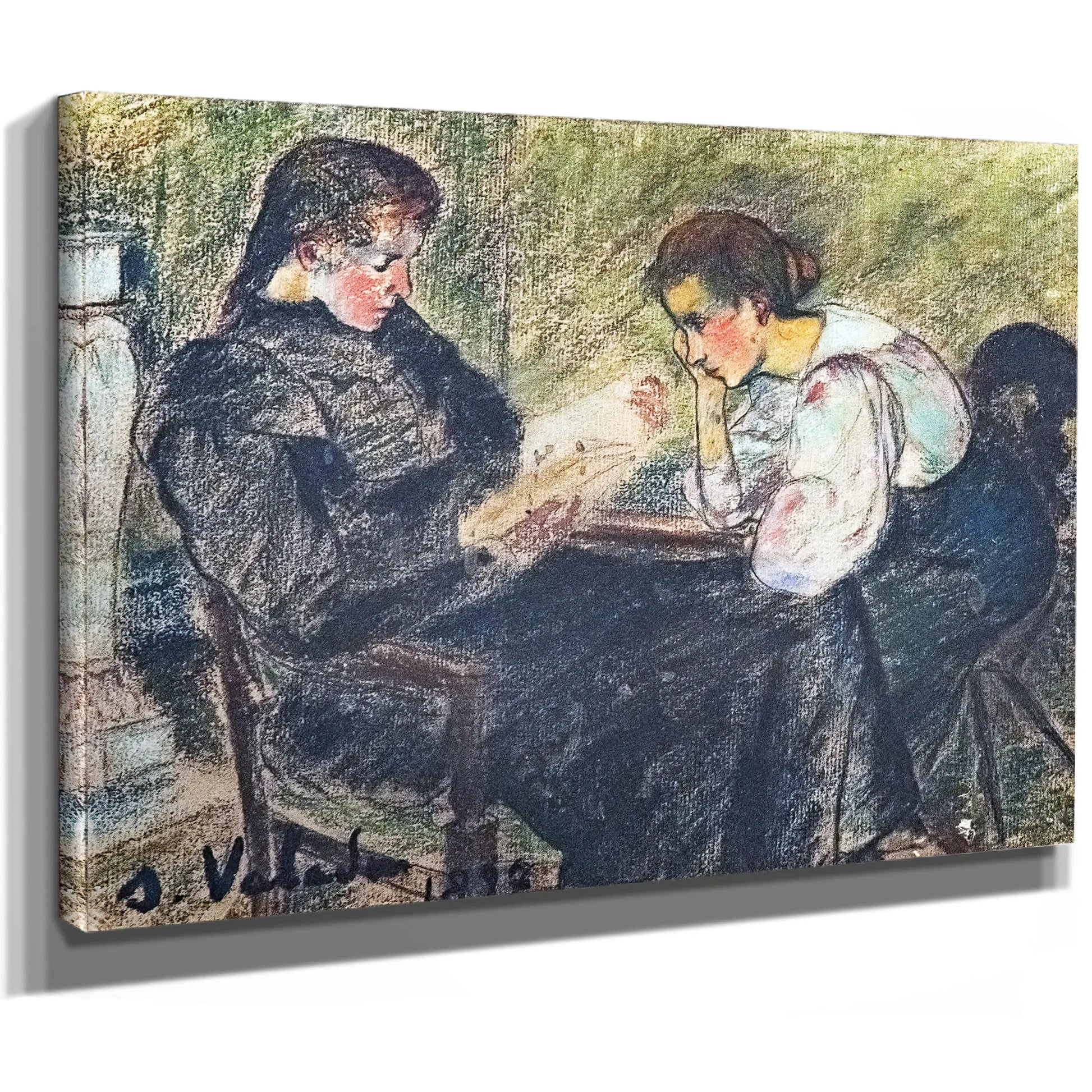 Deux Femmes Assises 1897 by Suzanne Valadon