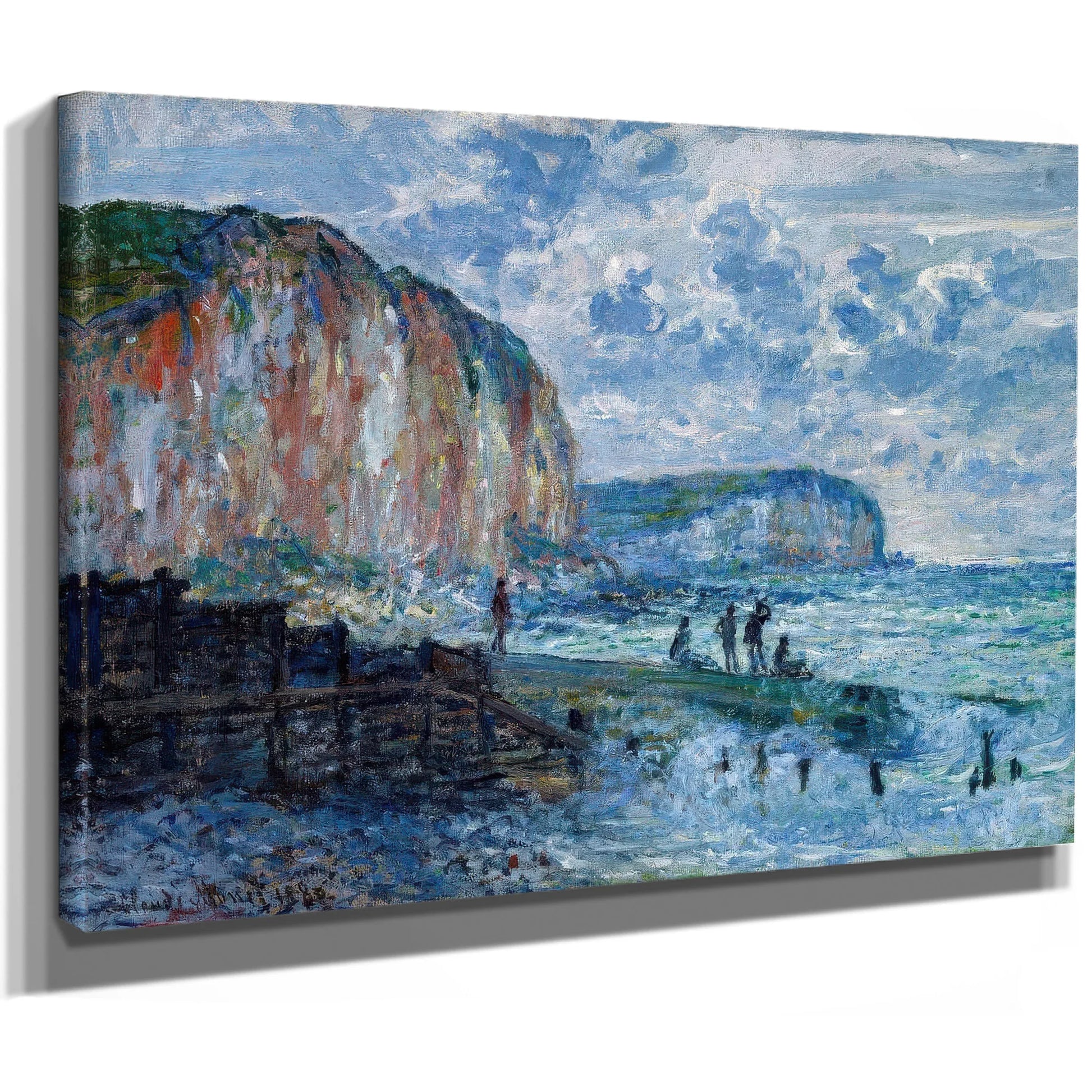 Cliffs Of The Petites Dalles By Claude Monet Fine Art Print