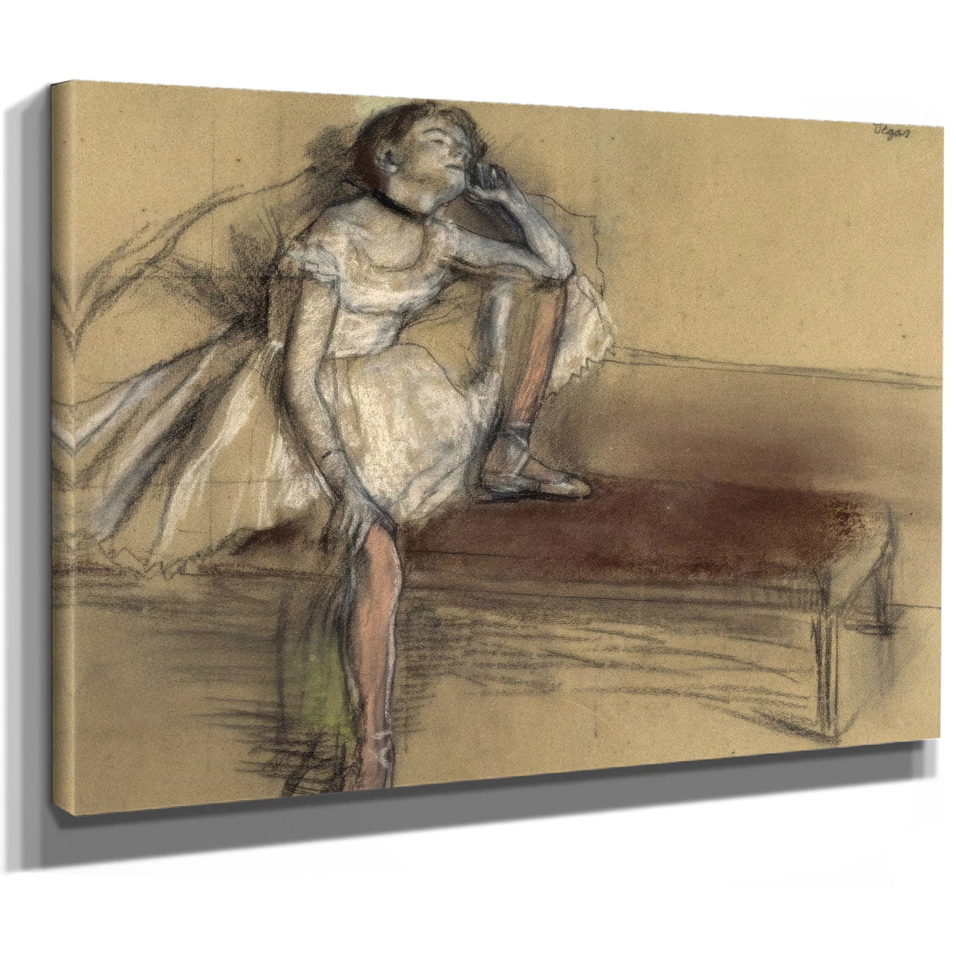 A. Coryphee Resting By Edgar Degas Fine Art Print