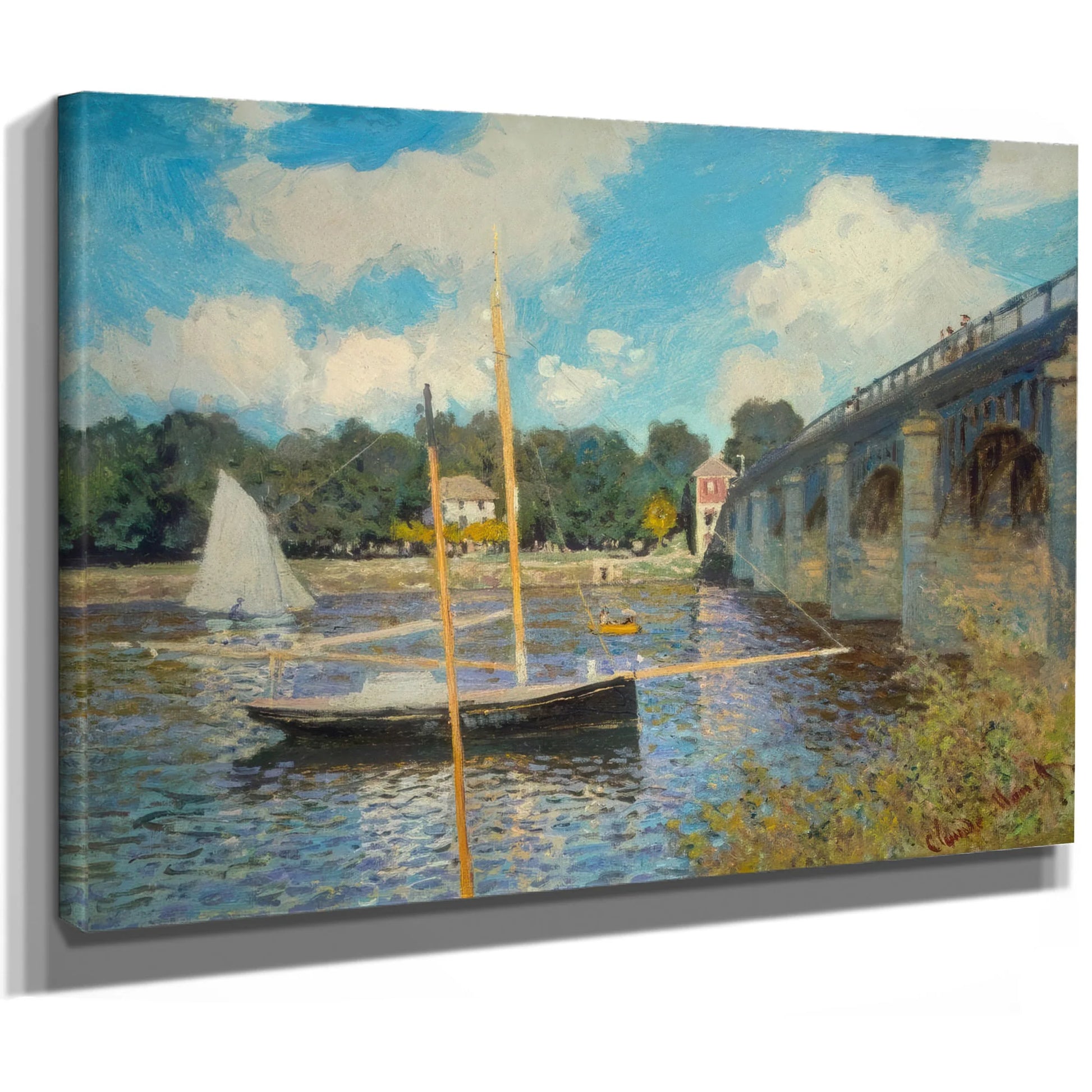 The Bridge At Argenteuil By Claude Monet Fine Art Print