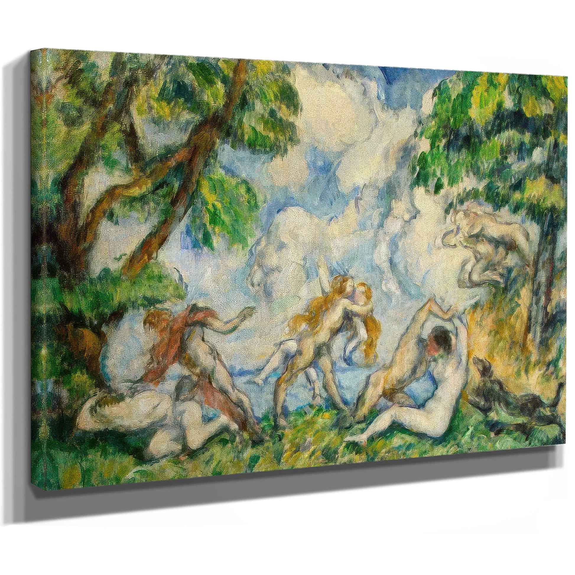 The Battle Of Love By Paul Cezanne Fine Art Print