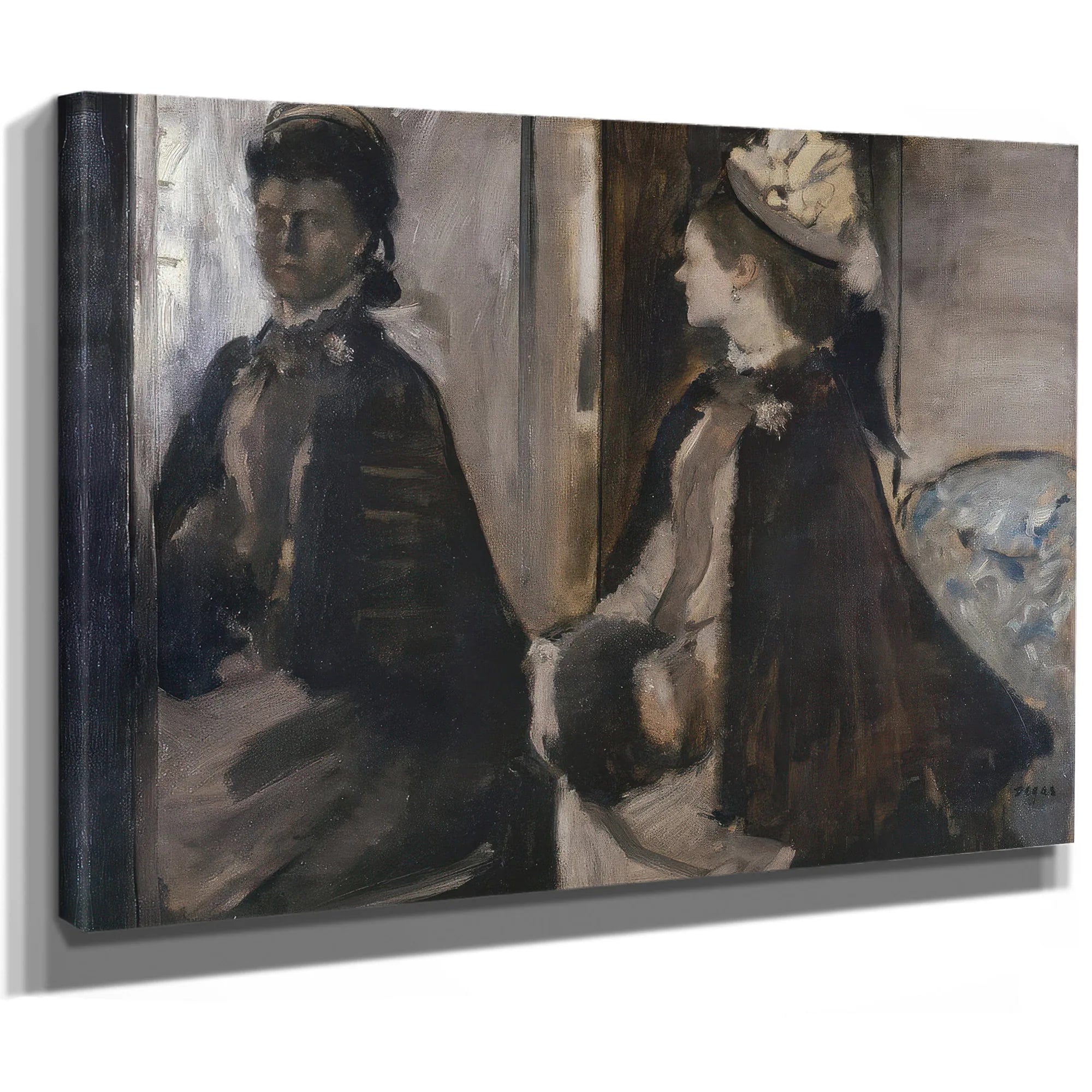 Mrs Jeantaud In The Mirror By Edgar Degas Fine Art Print