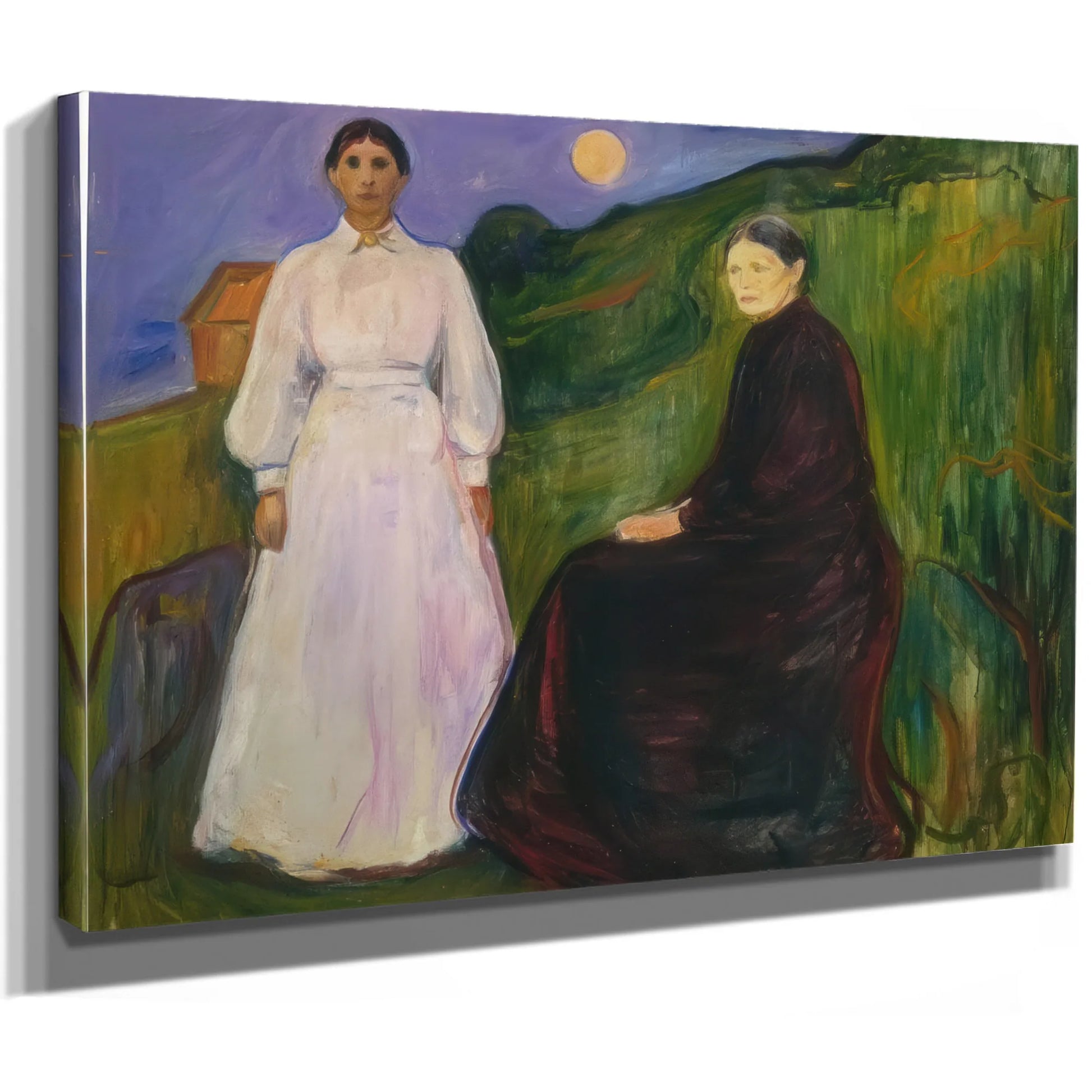 Mother And Daughter 1897 By Edvard Munch Fine Art Print
