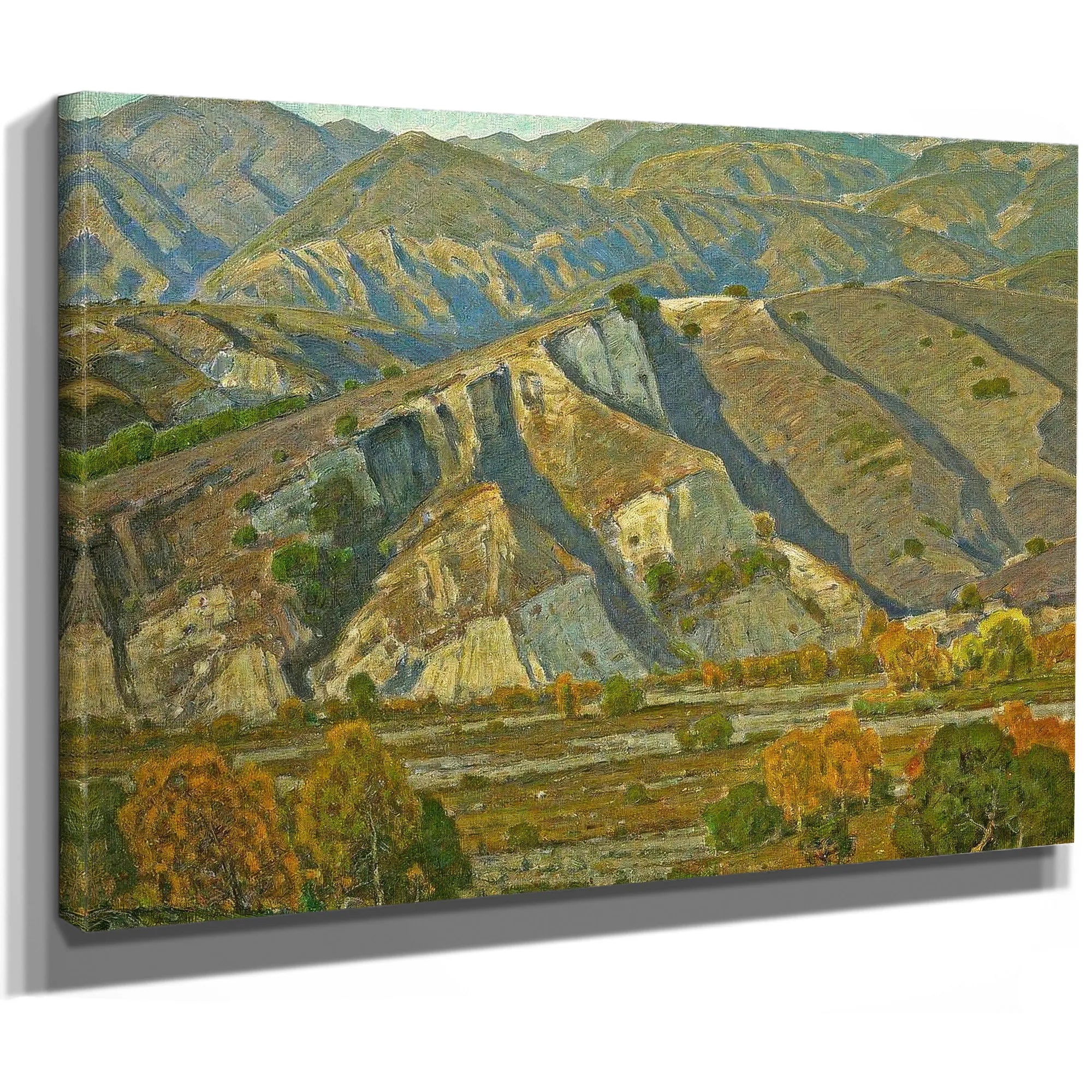 At The Base Of The Mountains By William Wendt Fine Art Print