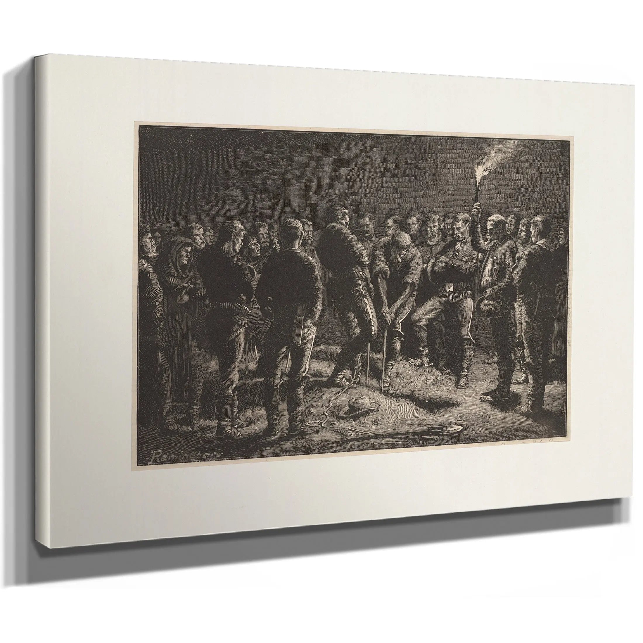 The Apache Campaign Burial Of Hatfields Men by Frederic Remington