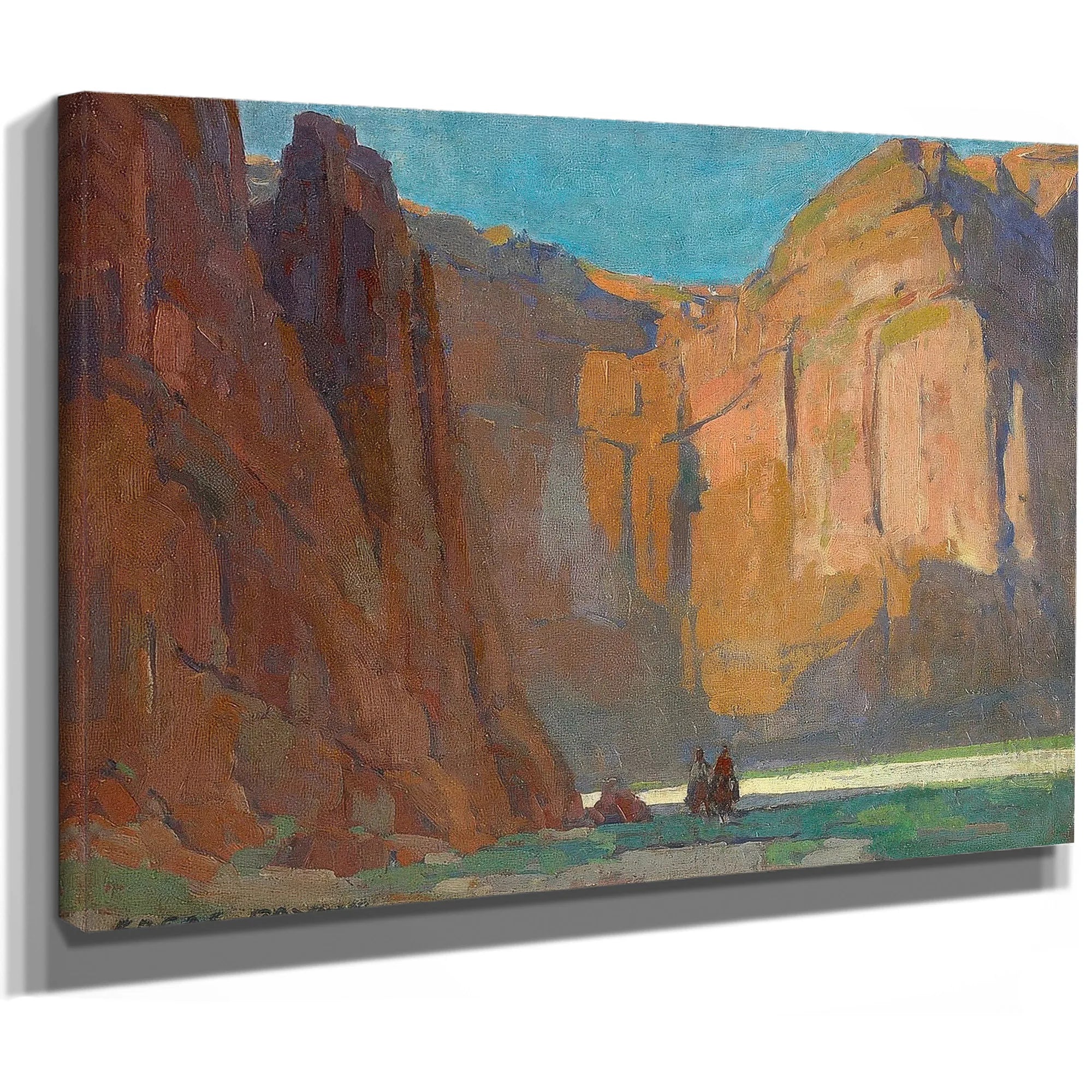 Navajos, Canyon De Chelly By Edgar Payne Fine Art Print