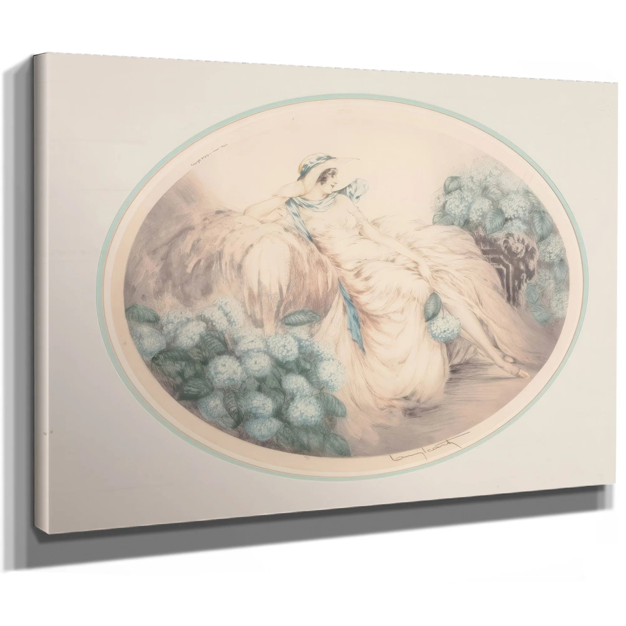 Hydrangeas 1929 By Louis Icart Fine Art Print