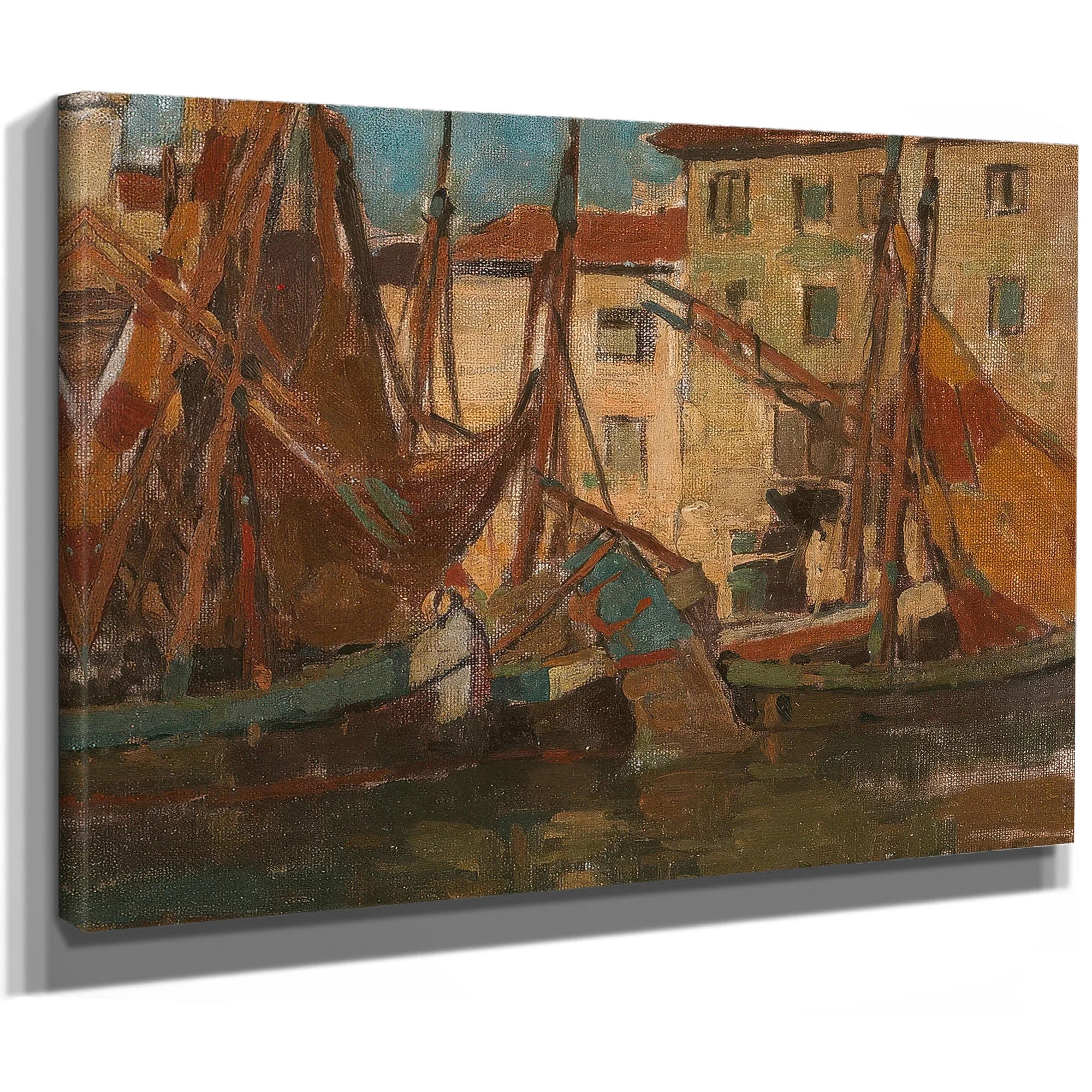 Adriatic Fishing Boats By Edgar Payne Fine Art Print
