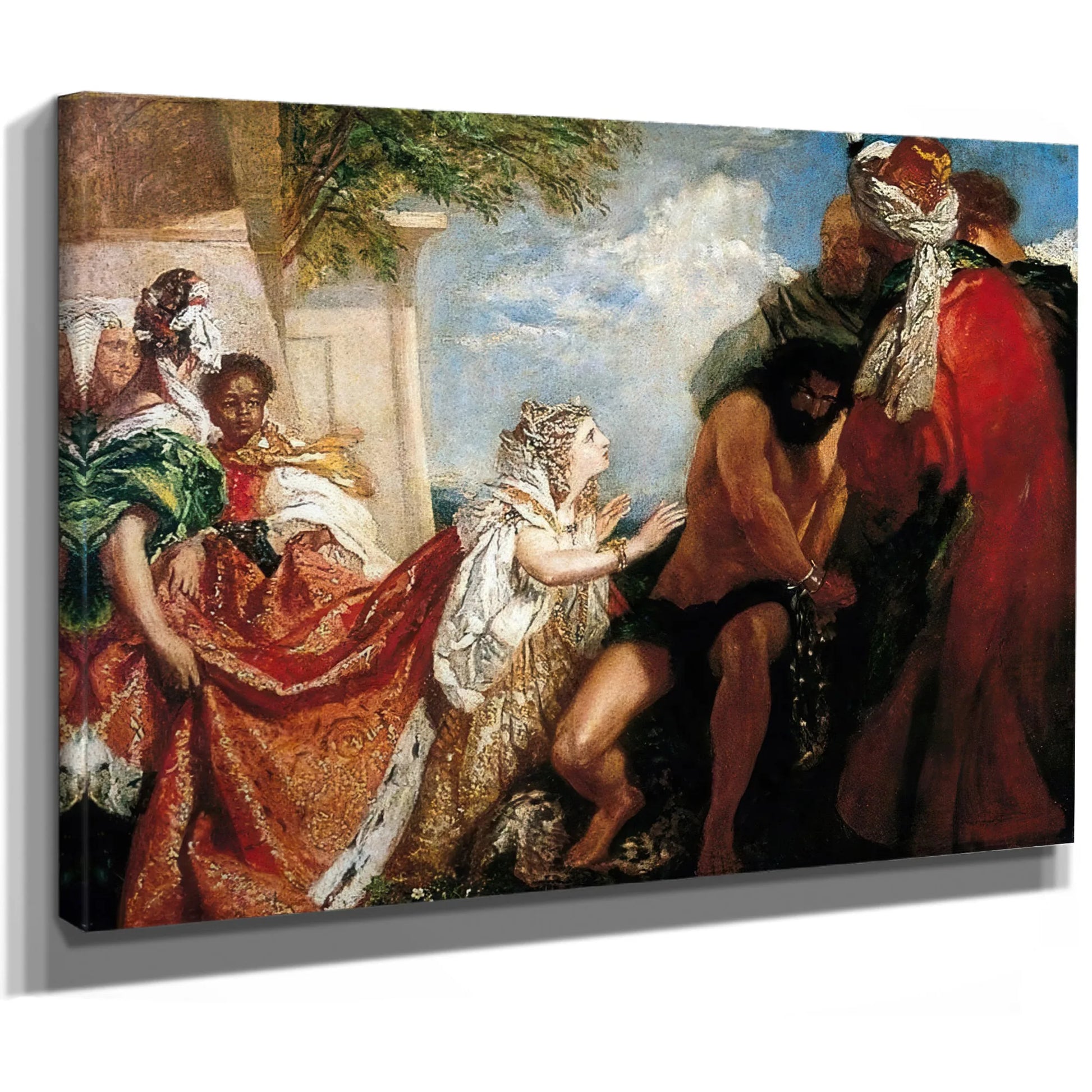 Delilah Before The Blinded Samson By William Etty Fine Art Print