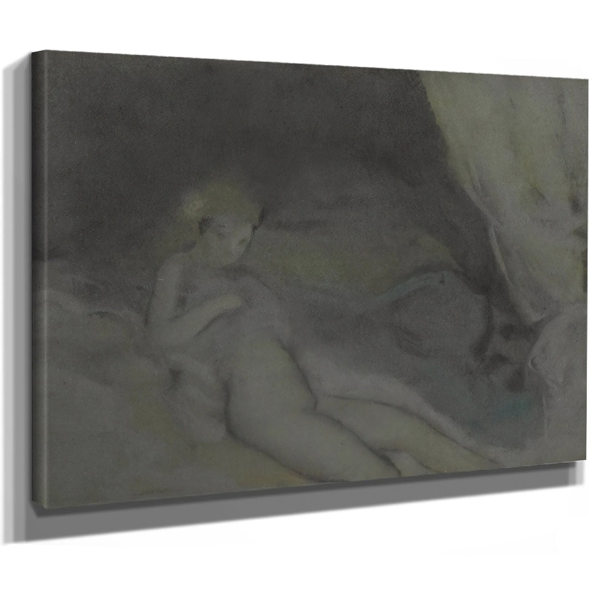 Untitled Reclining Woman 1909 By Everett Shinn Fine Art Print