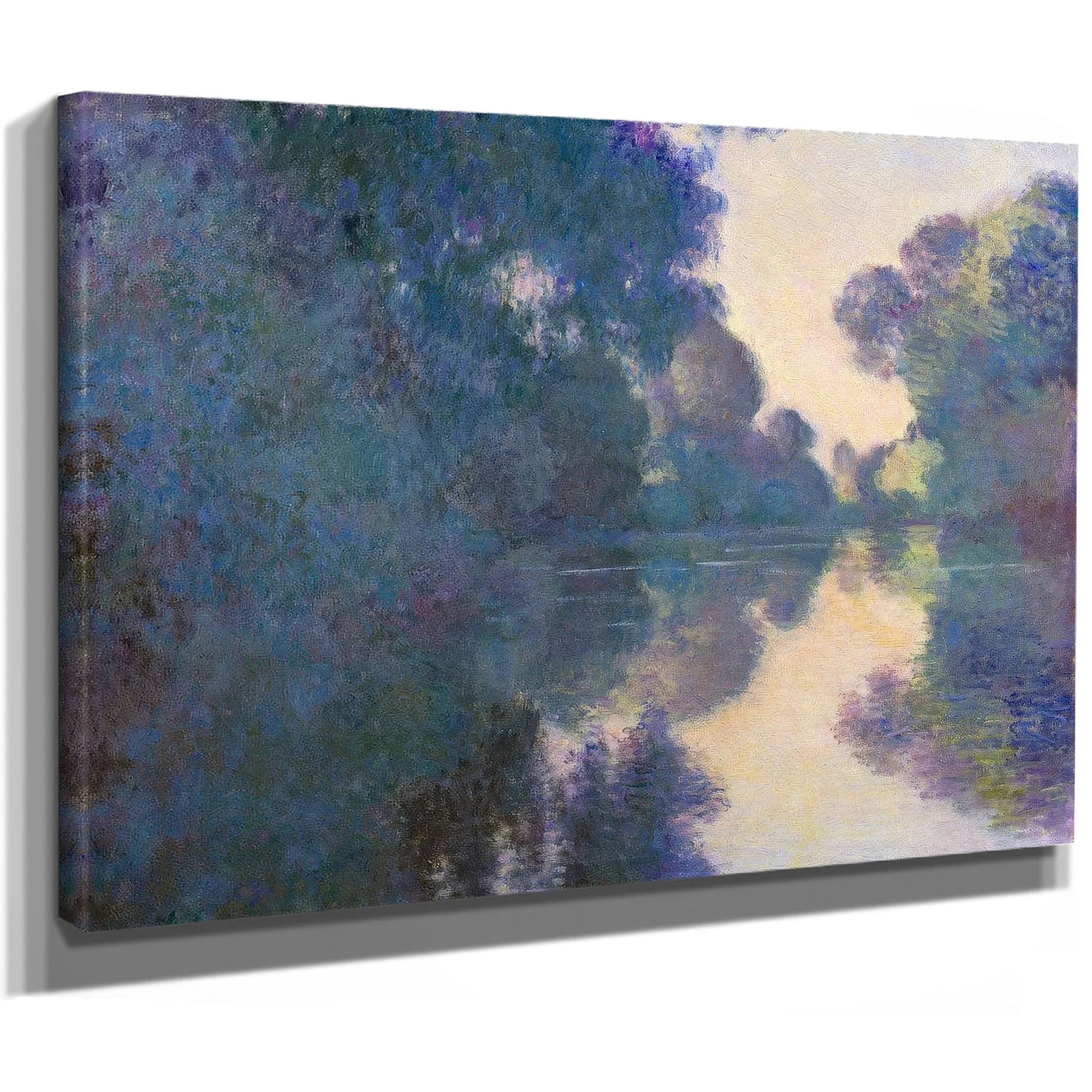 Morning On The Seine Near Giverny By Claude Monet Fine Art Print