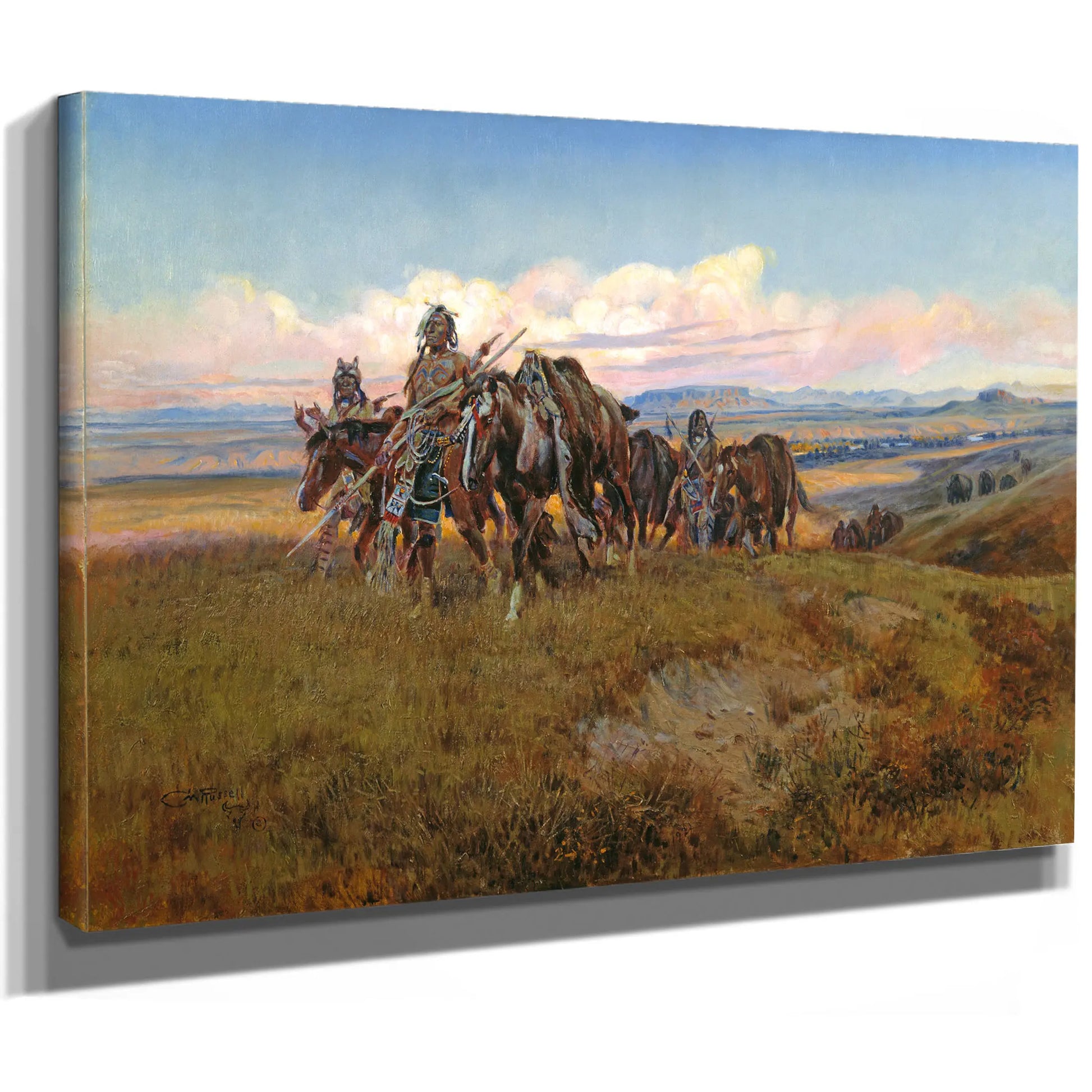 In The Enemy S Country by Charles Marion Russell