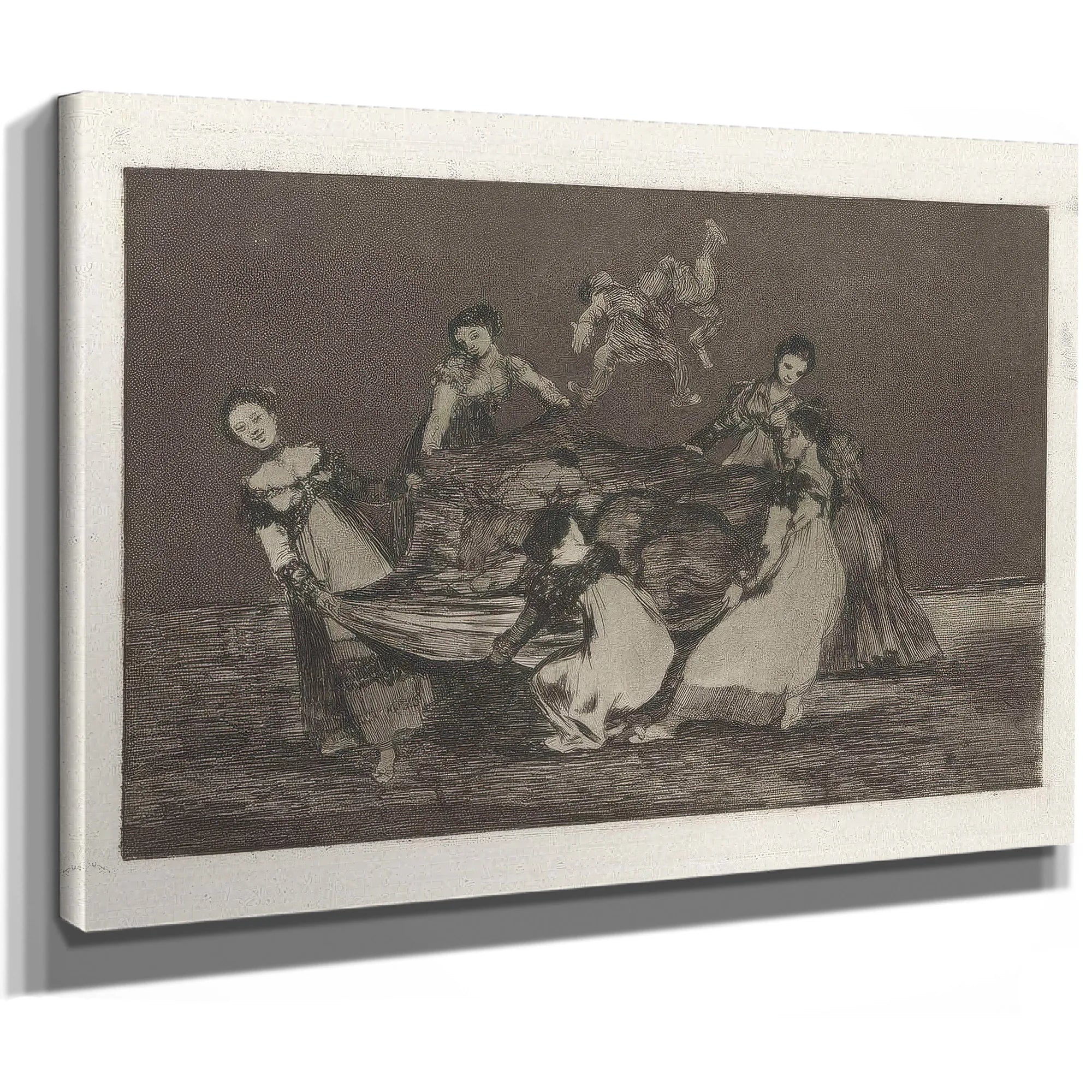 Disparate Femenino (Feminine Folly) Also Known As Pesa Mas Que Un Burro Muerto (Heavier Than A Dead Donkey) From The Series Los Disparates (Los Proverbios) By Francisco De Goya Fine Art Print