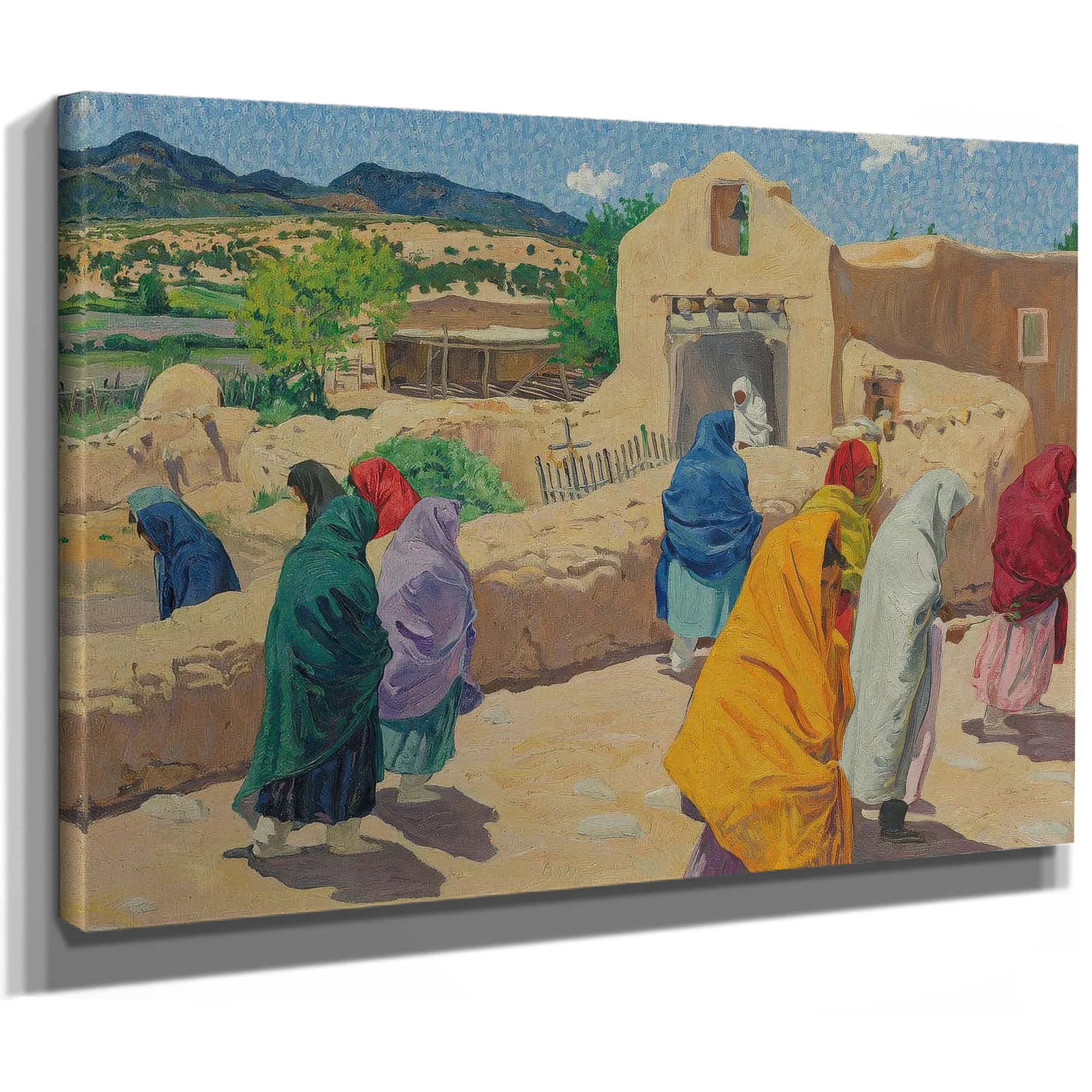 After The Chapel Hour By Walter Ufer Fine Art Print