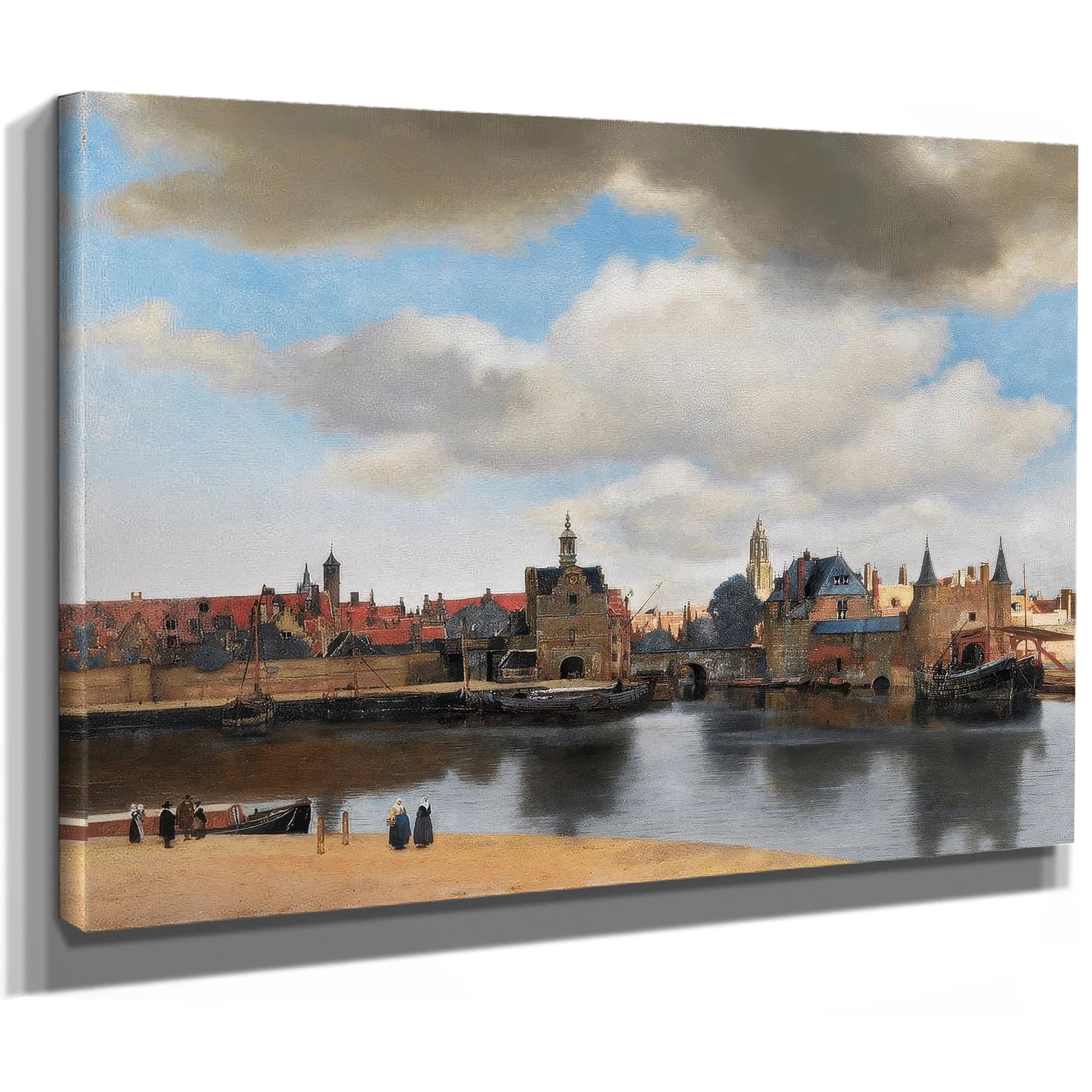 View Of Delft 1661 By Johannes Vermeer Fine Art Print