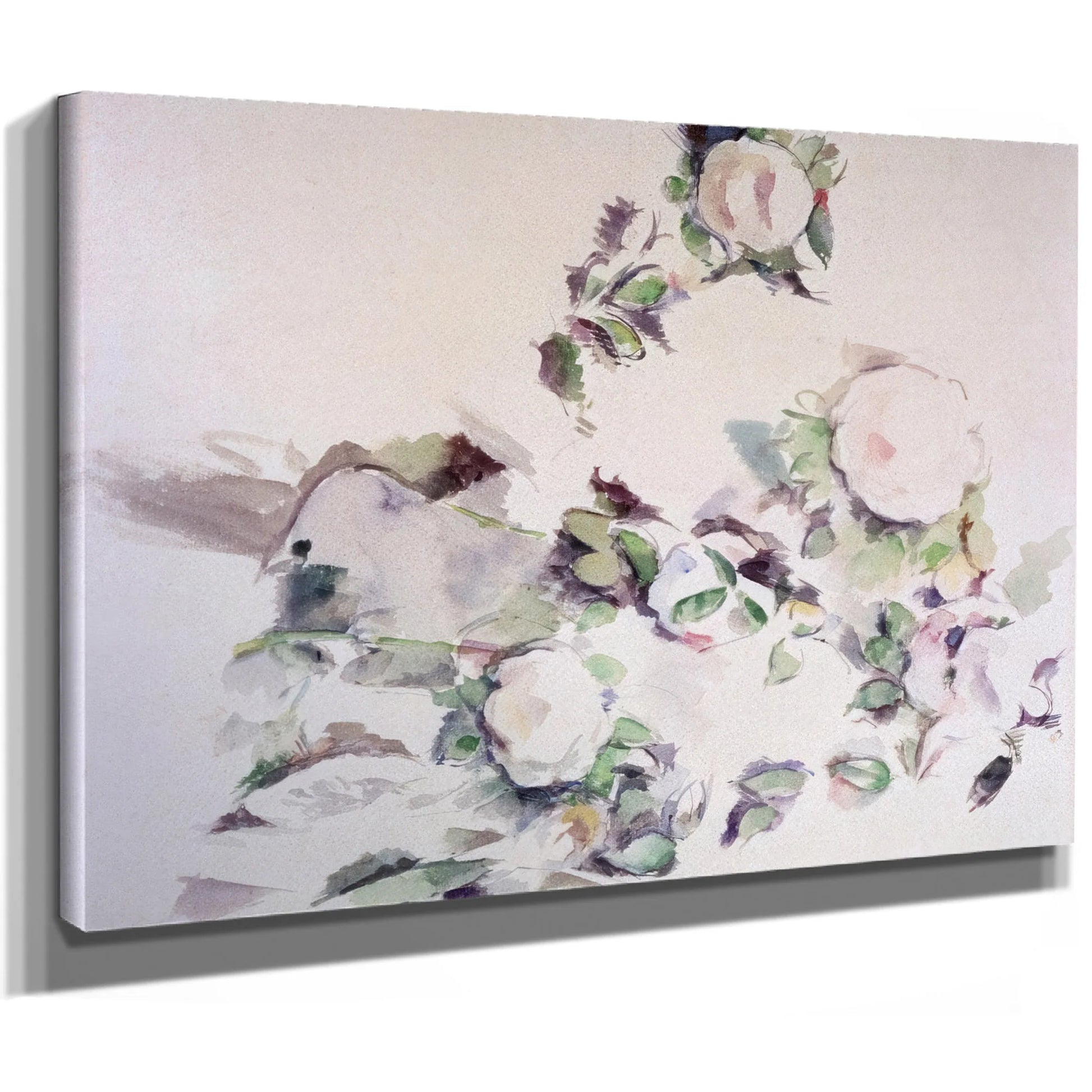 Roses By Paul Cezanne Fine Art Print