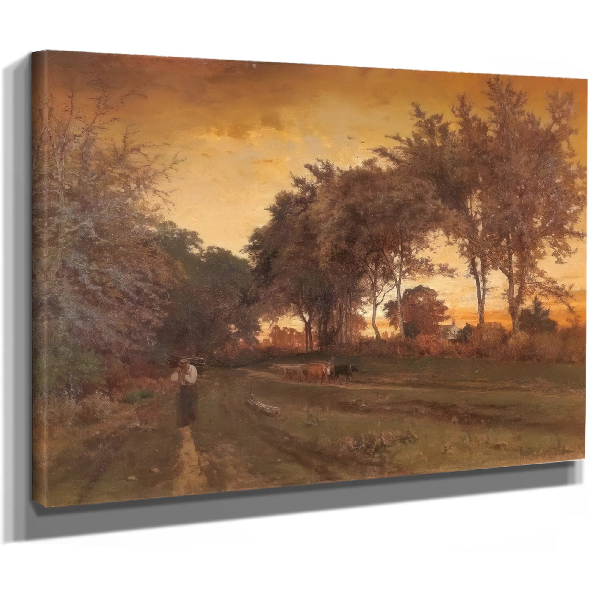 Evening Landscape By George Inness Fine Art Print