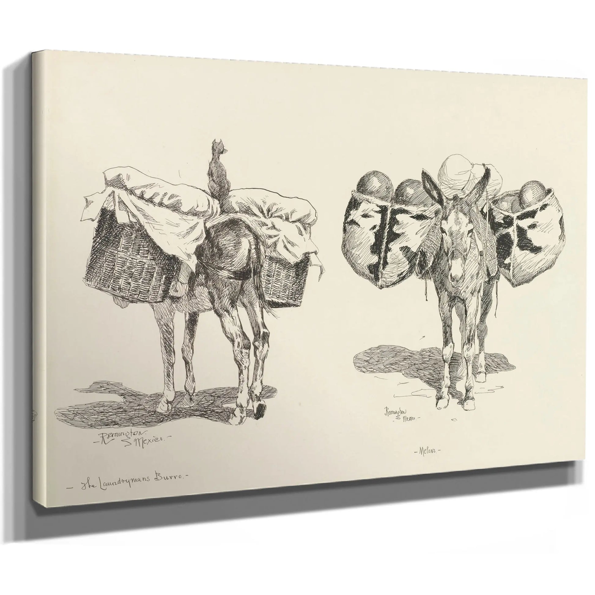 Laundryman S Burro Melons by Frederic Remington