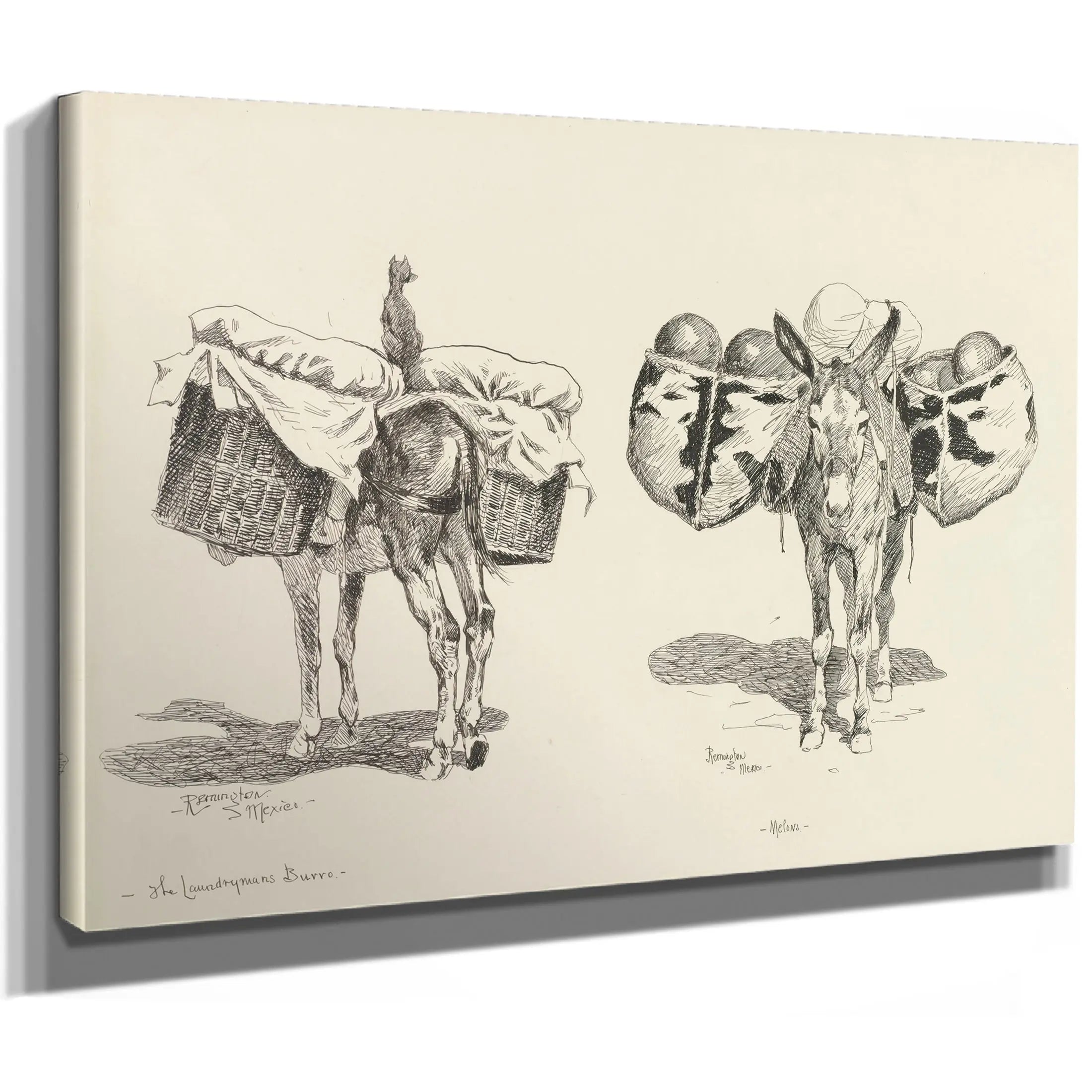 Laundryman S Burro Melons by Frederic Remington