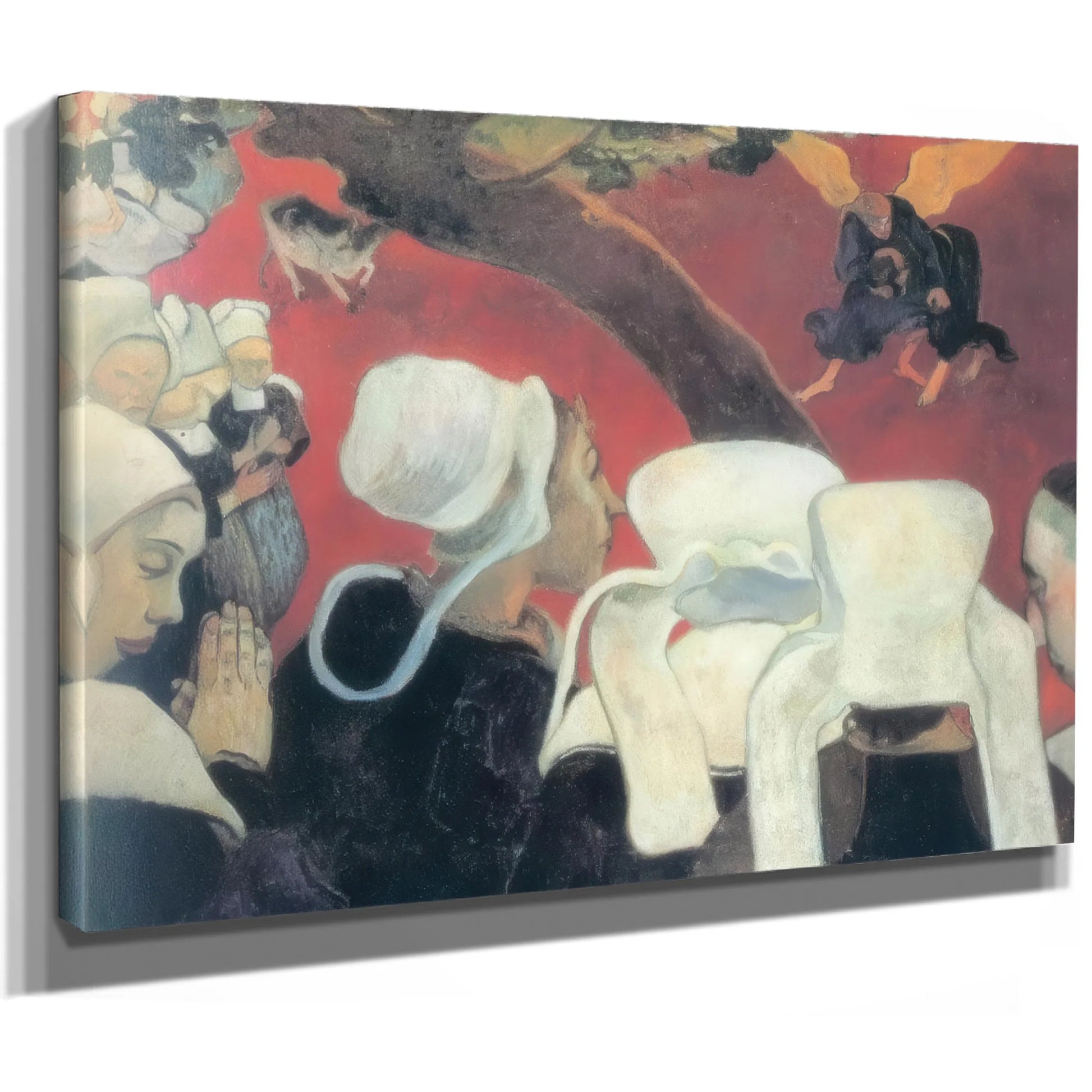 The Vision After The Sermon (Jacob Fighting With The Angel By Paul Gauguin Fine Art Print