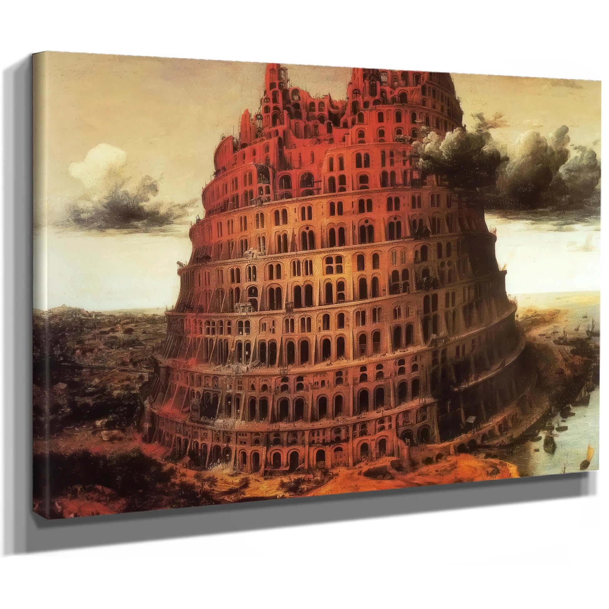 The Little Tower Of Babel 2 By Pieter Bruegel Fine Art Print