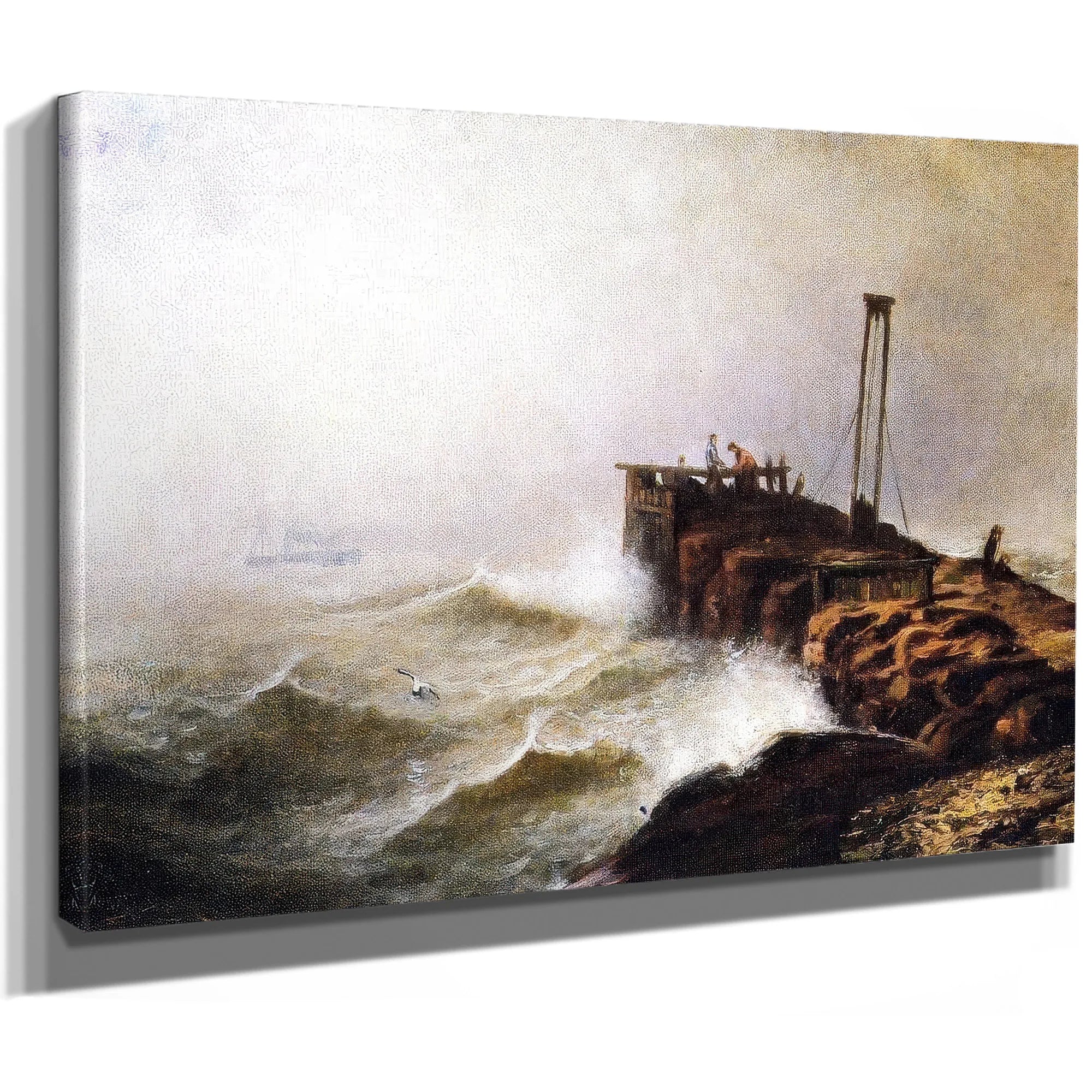 Seascape Jetty By Henry Ossawa Tanner Fine Art Print