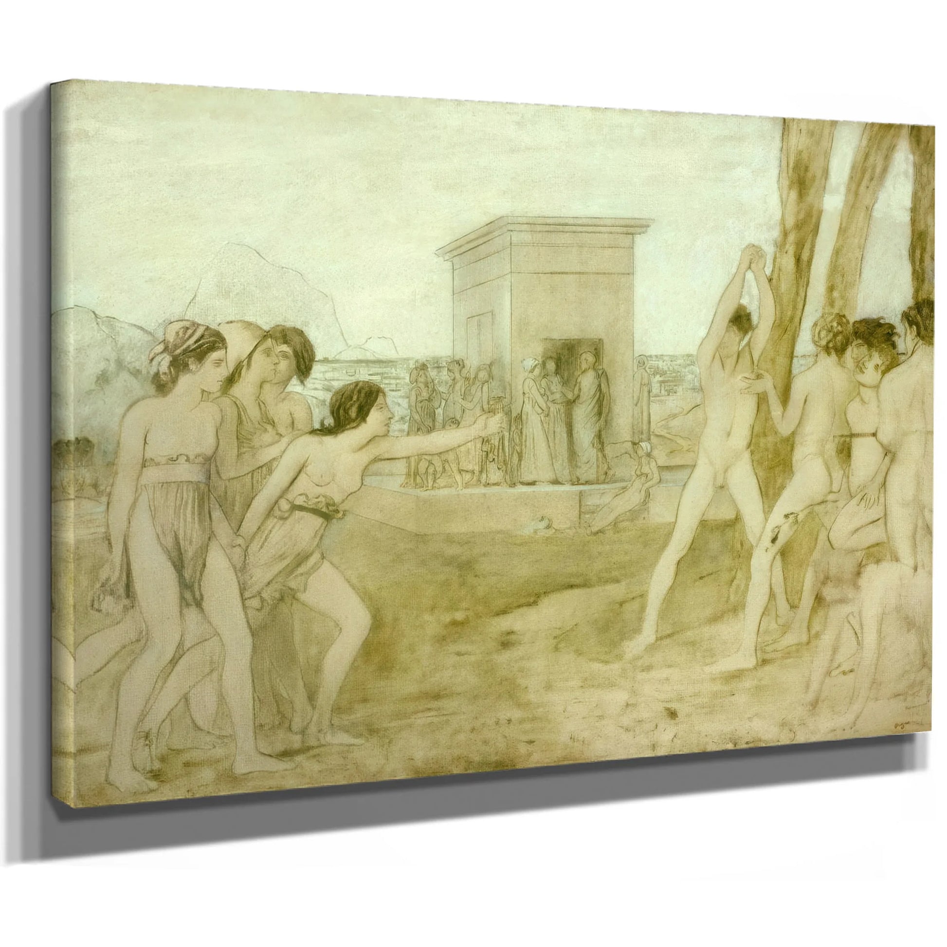 Young Spartans By Edgar Degas Fine Art Print