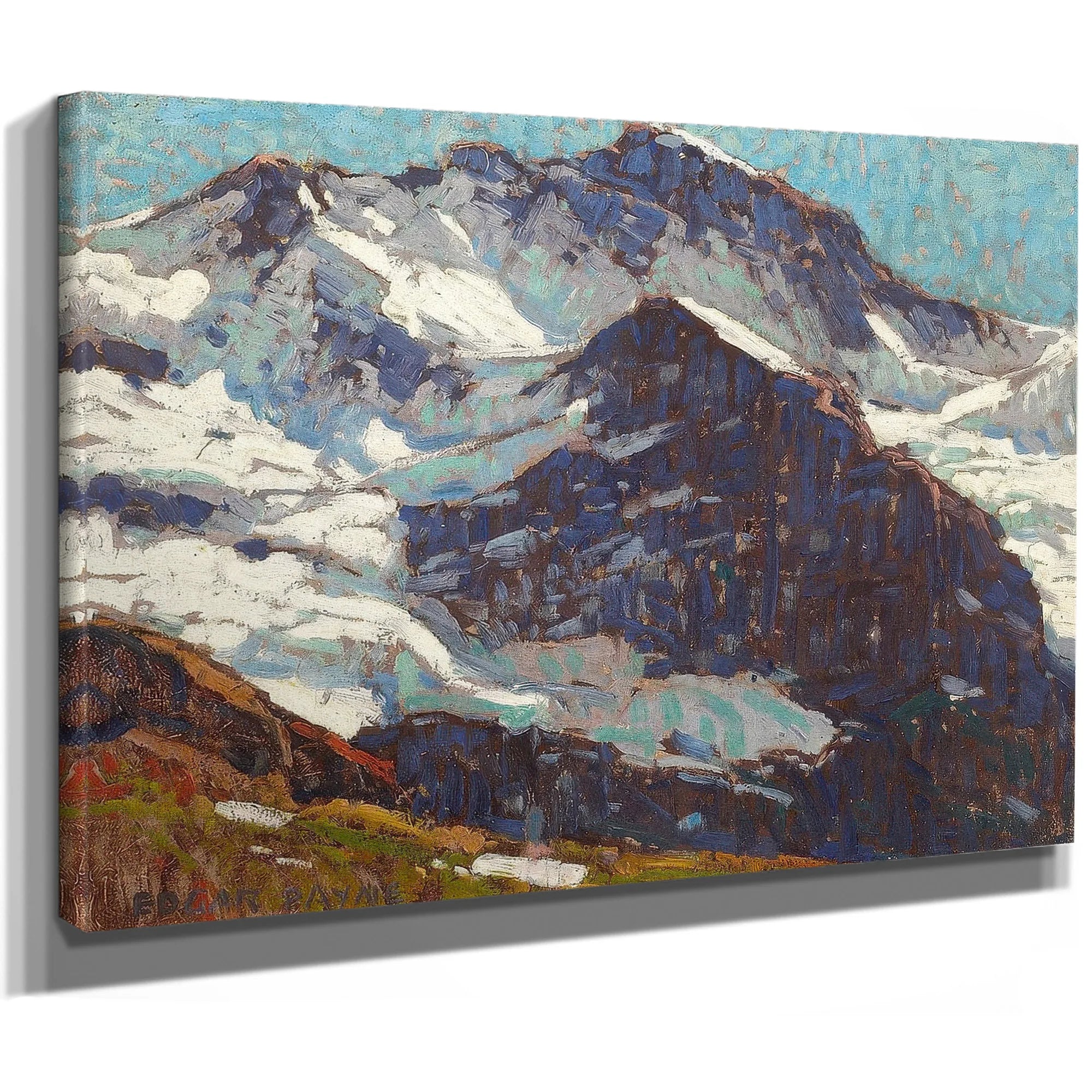 Snow Covered Peaks By Edgar Payne Fine Art Print