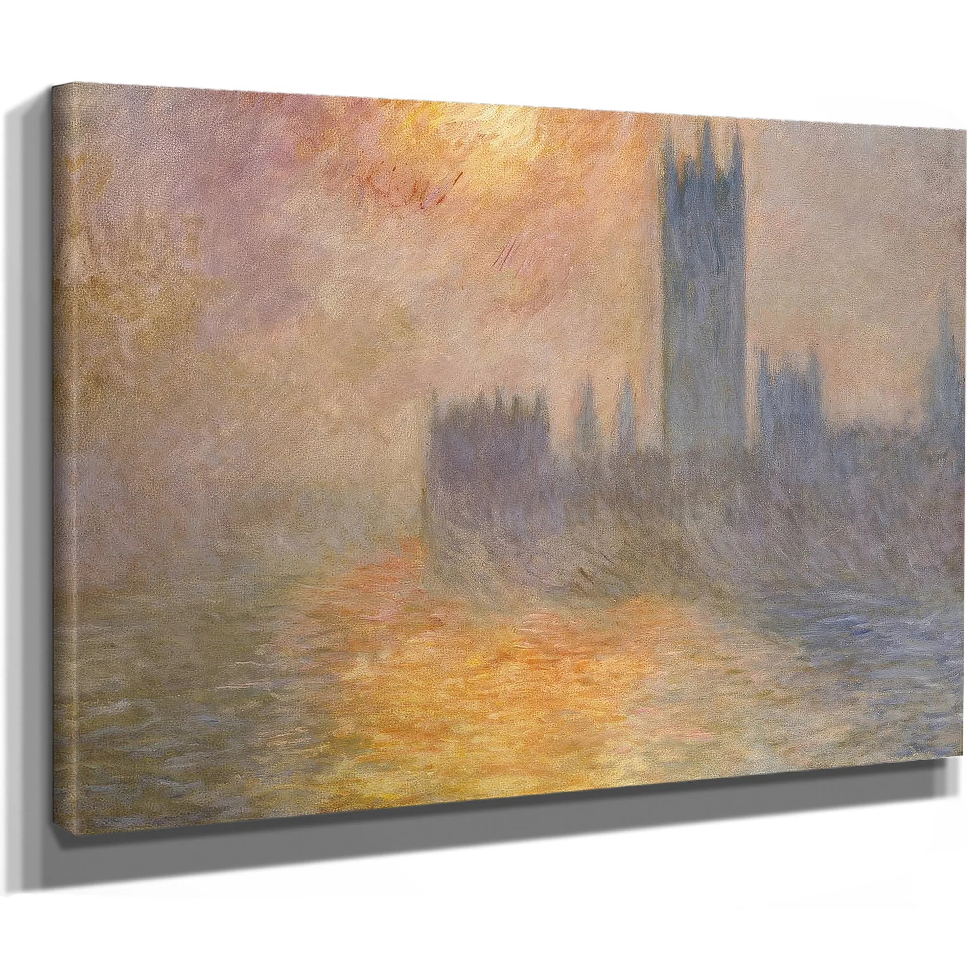 Parliament At Sunset By Claude Monet Fine Art Print