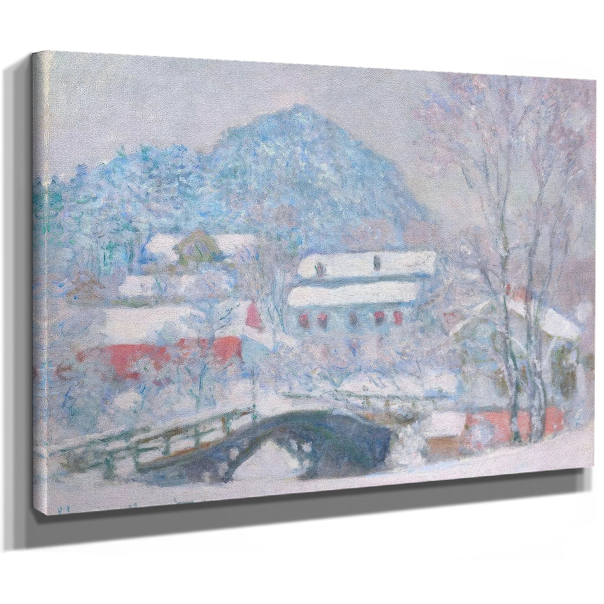 Norway Sandviken Village In The Snow 1895 Oil In Canvas 92 5 X 73 4 Cm Art Institute Of Chicago By Claude Monet Fine Art Print