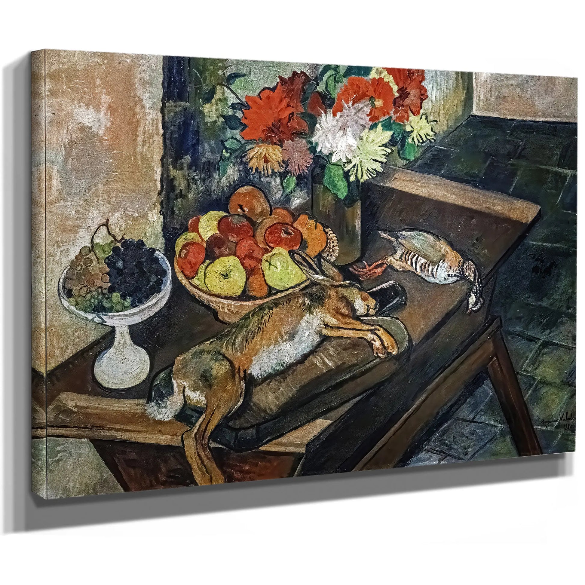Nature Morte Au Lievre Et A La Perdrix 1930 by Suzanne Valadon