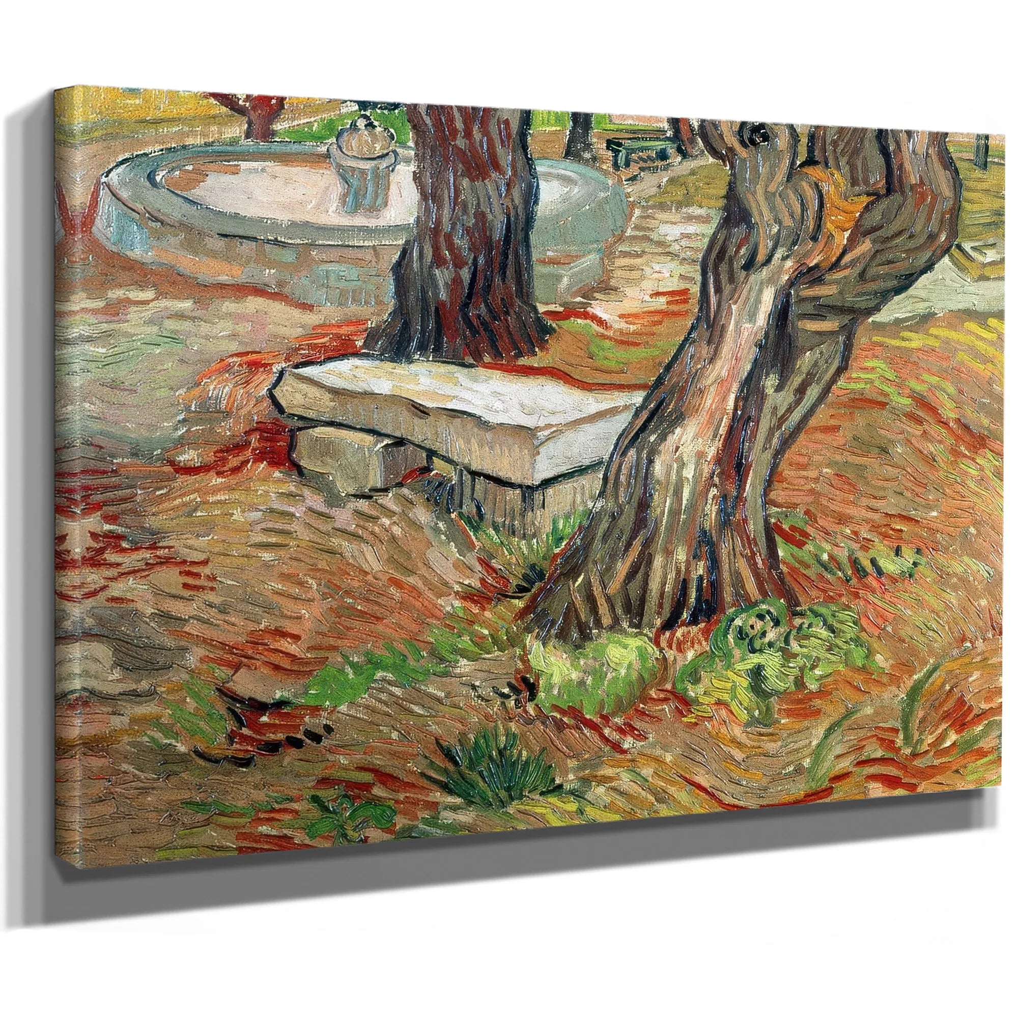 The Bench At Saint Remy By Vincent Van Gogh Fine Art Print