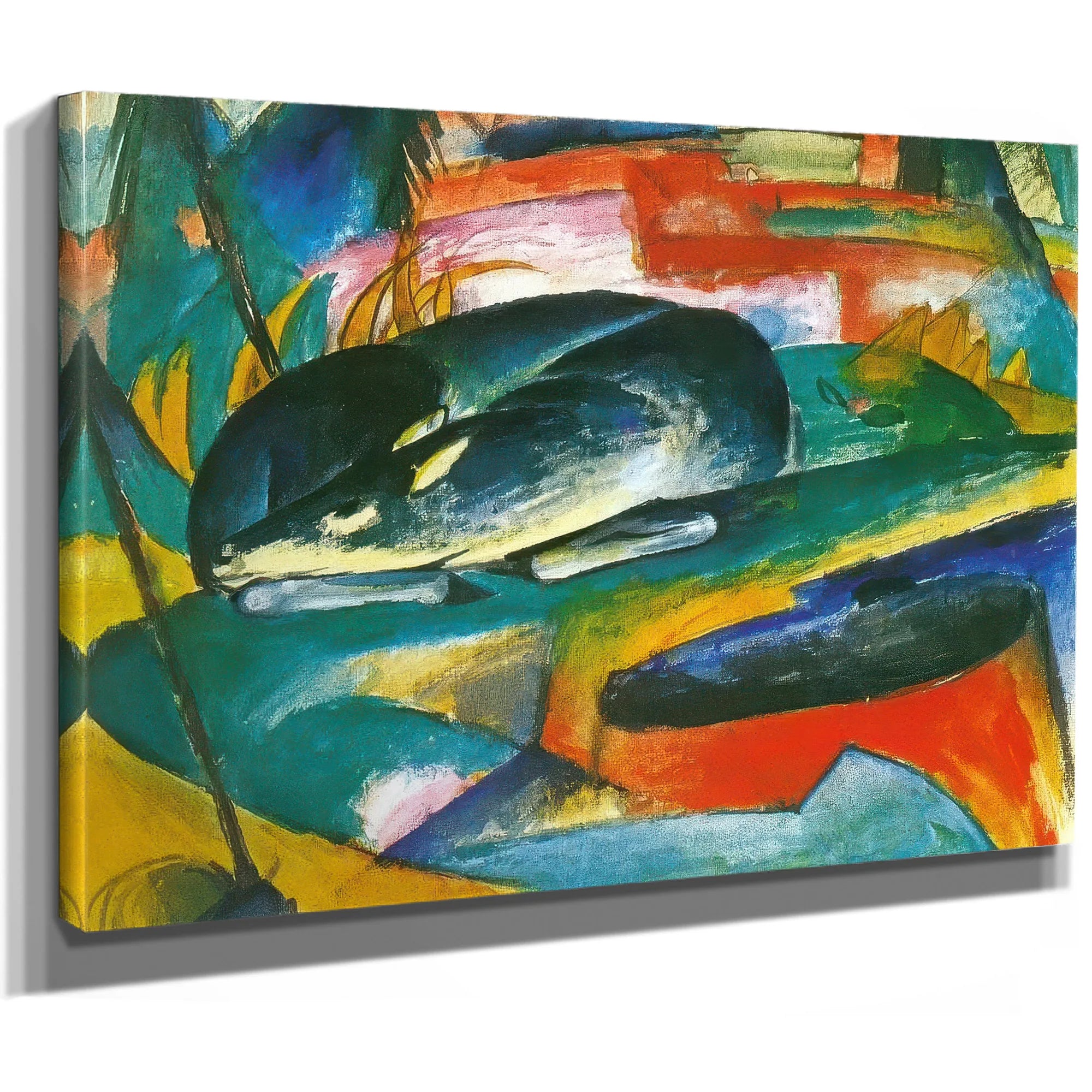 Sleeping Deer By Franz Marc Fine Art Print