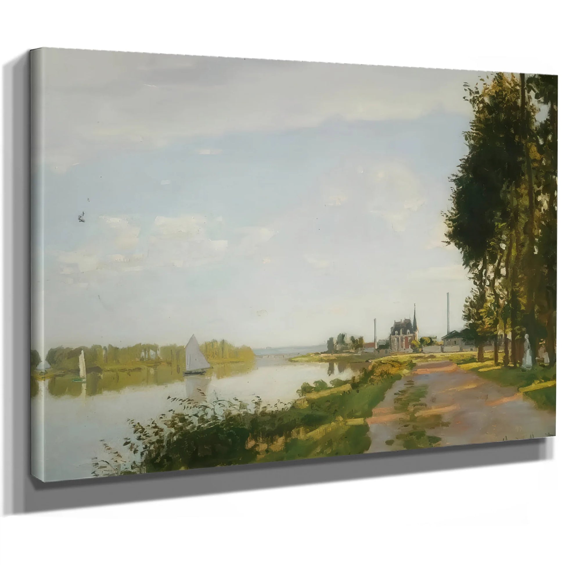 Riverside Path At Argenteuil By Claude Monet Fine Art Print