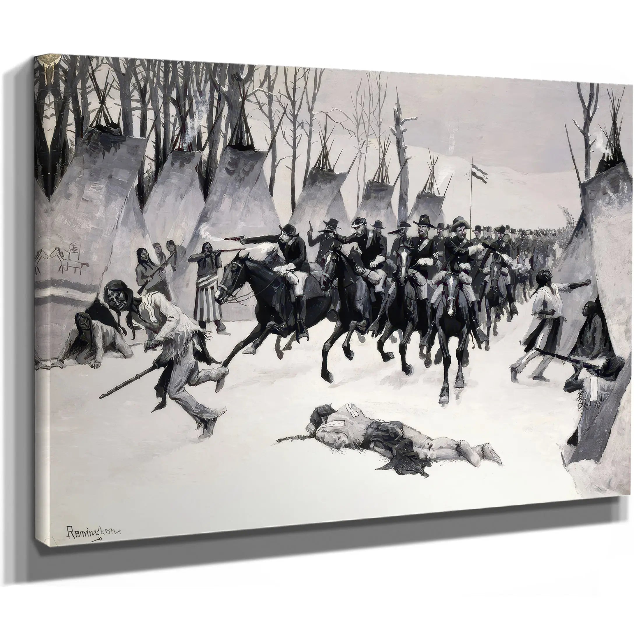 Battle Of Washita by Frederic Remington