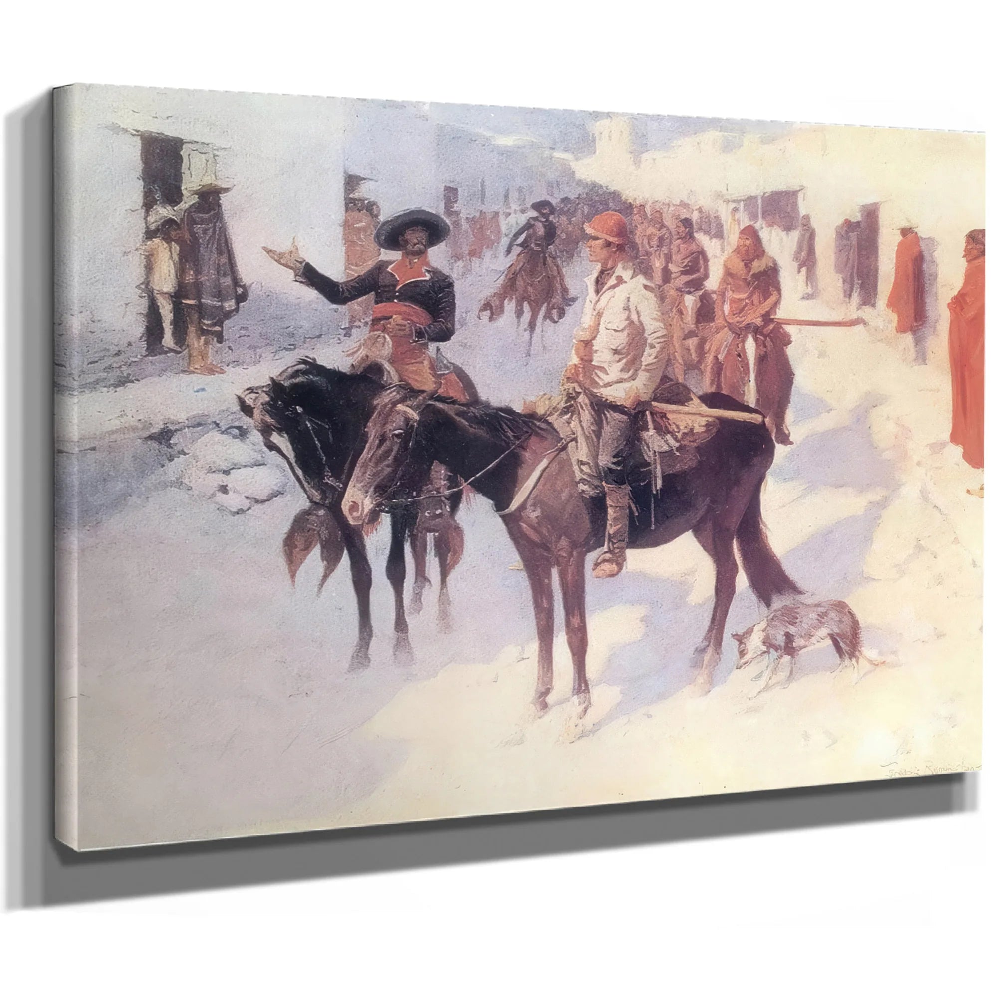Zebulon Pike Entering Santa Fe By Frederic Remington Fine Art Print