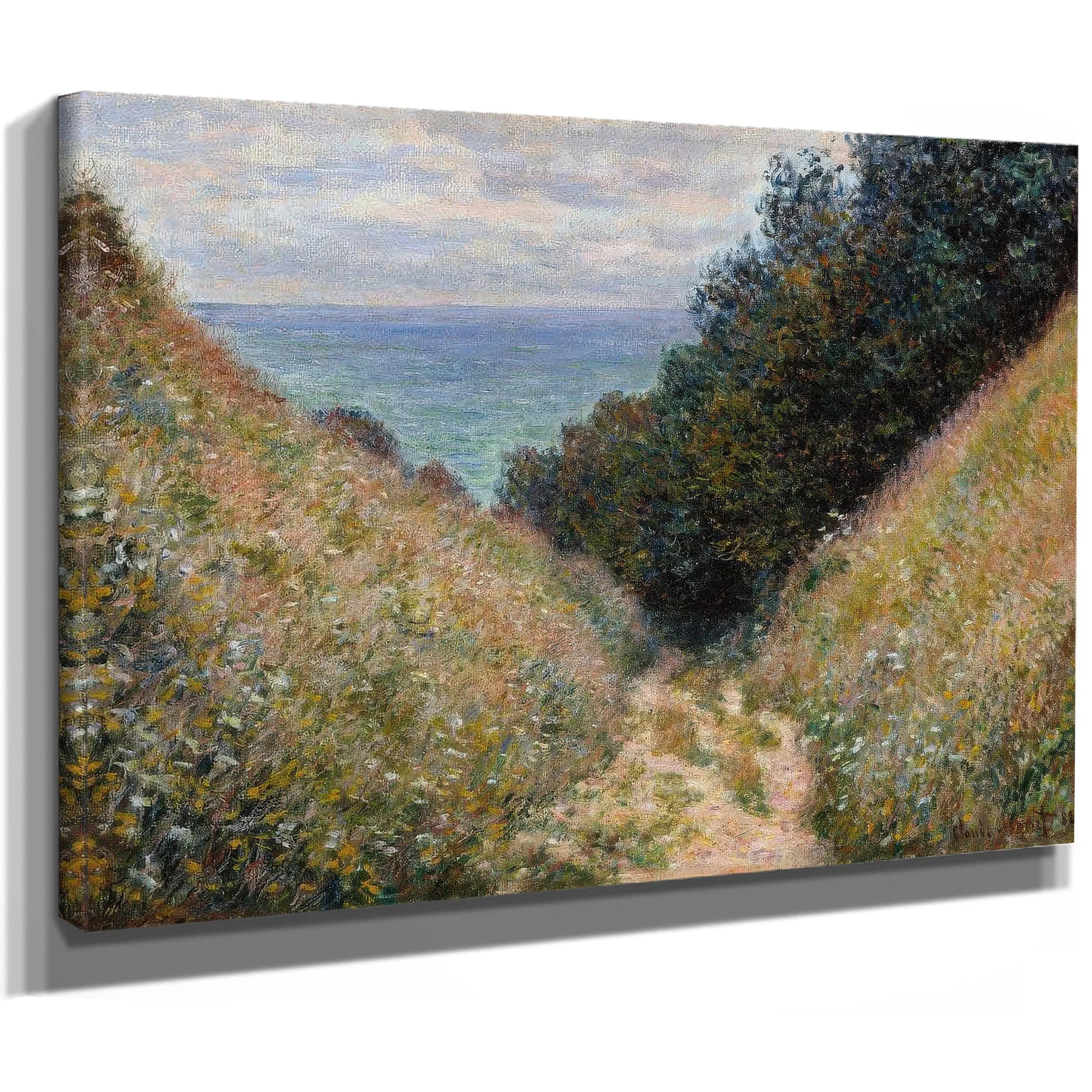 Road At La Cavee Pourville By Claude Monet Fine Art Print