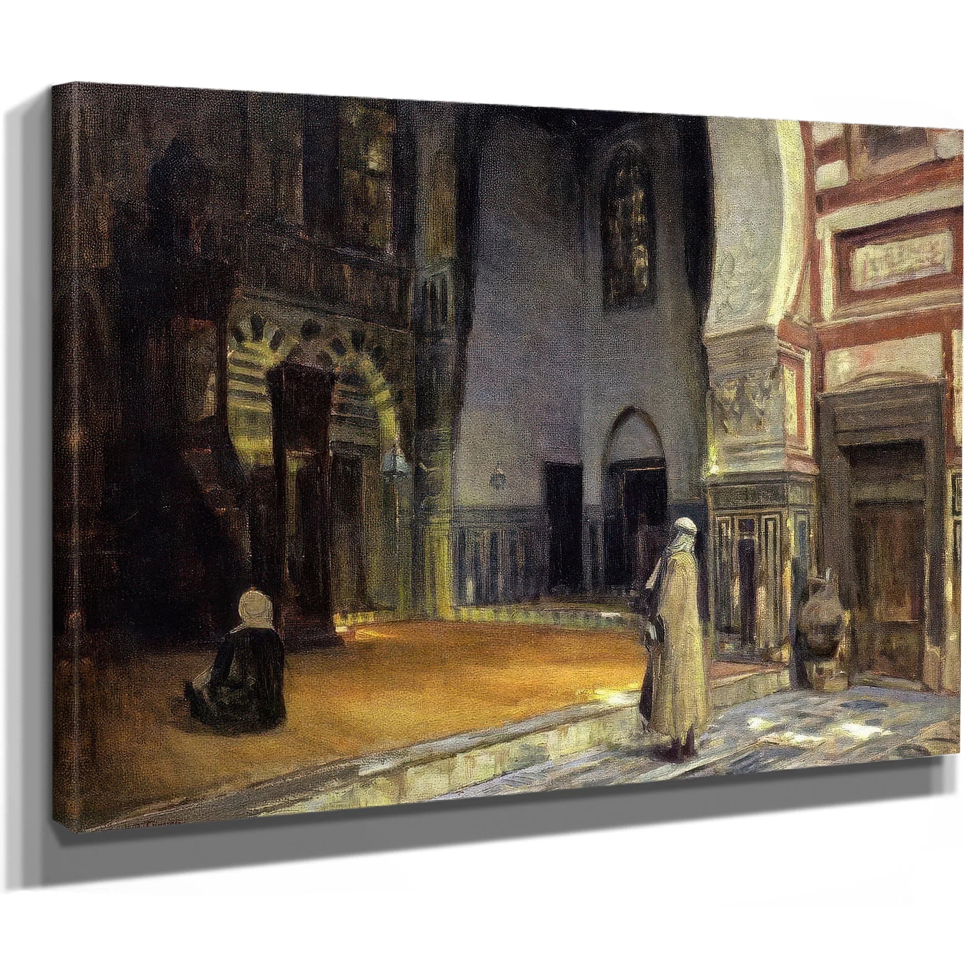 Interior Of A Mosque, Cairo By Henry Ossawa Tanner Fine Art Print