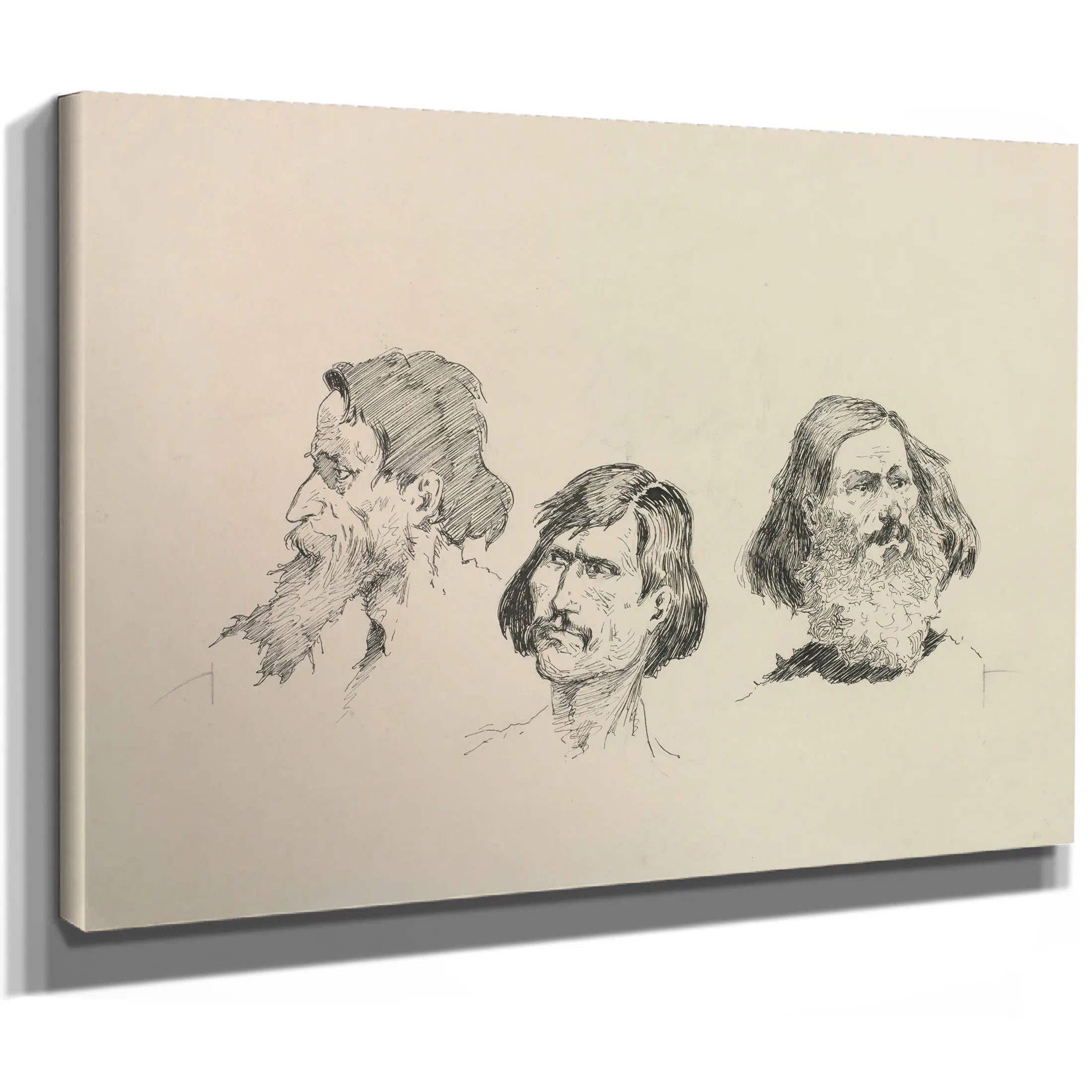 American Mexican And French Pioneer Types by Frederic Remington