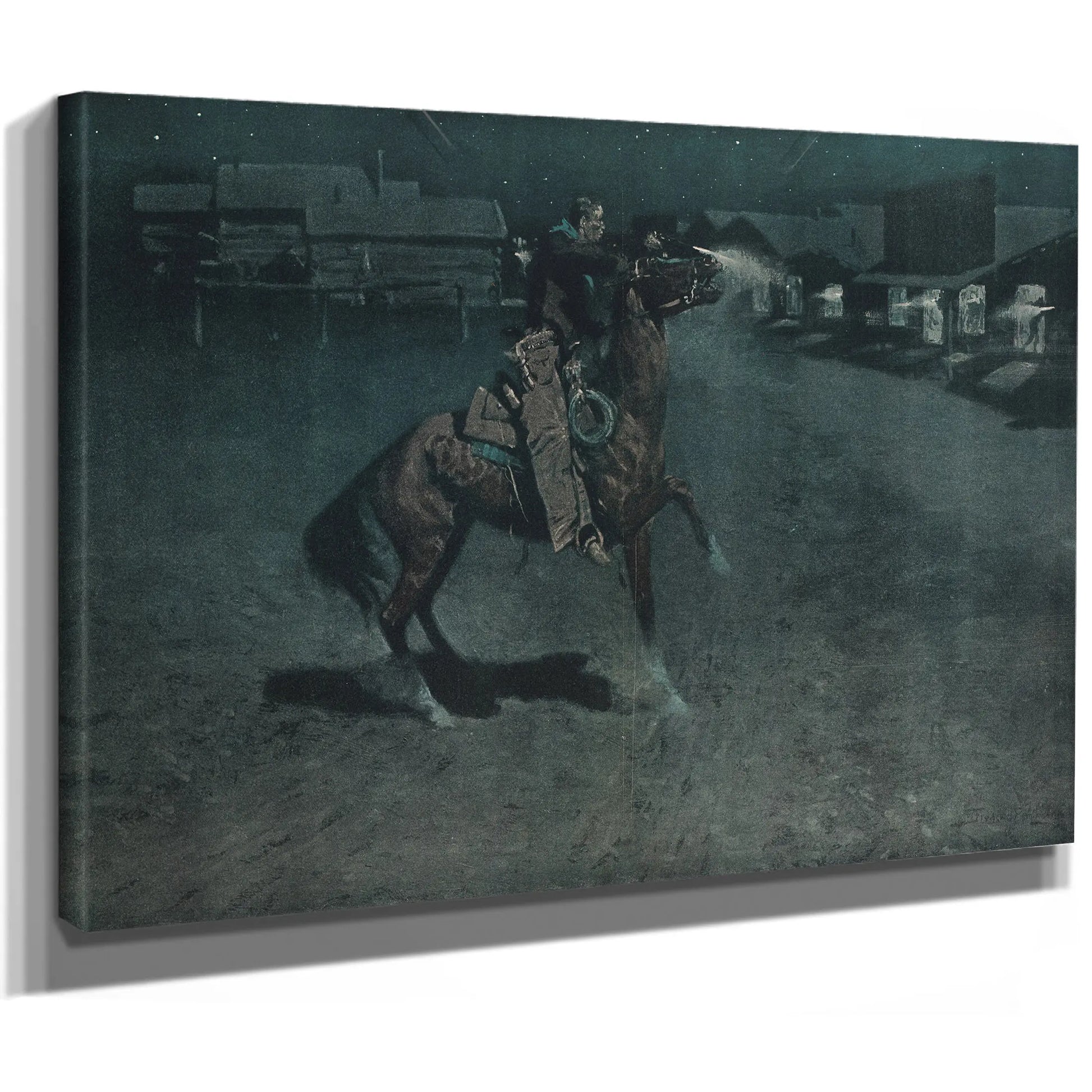 An Argument With The Town Marshall by Frederic Remington