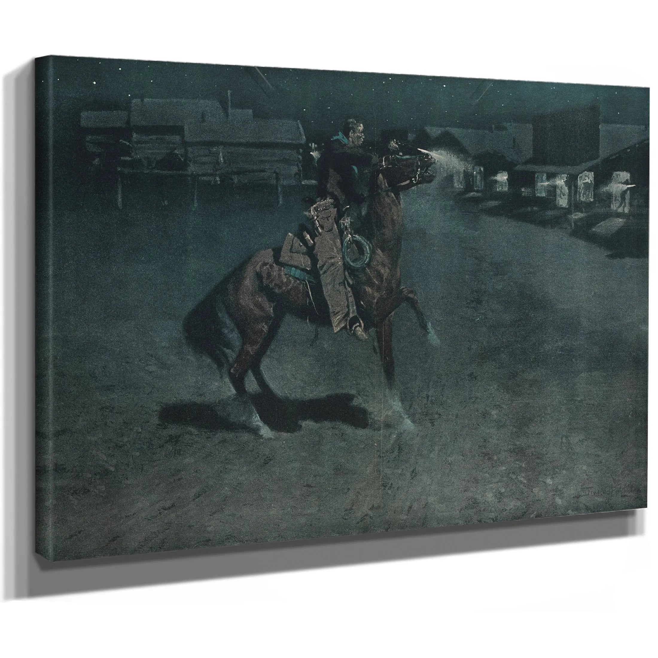 An Argument With The Town Marshall by Frederic Remington