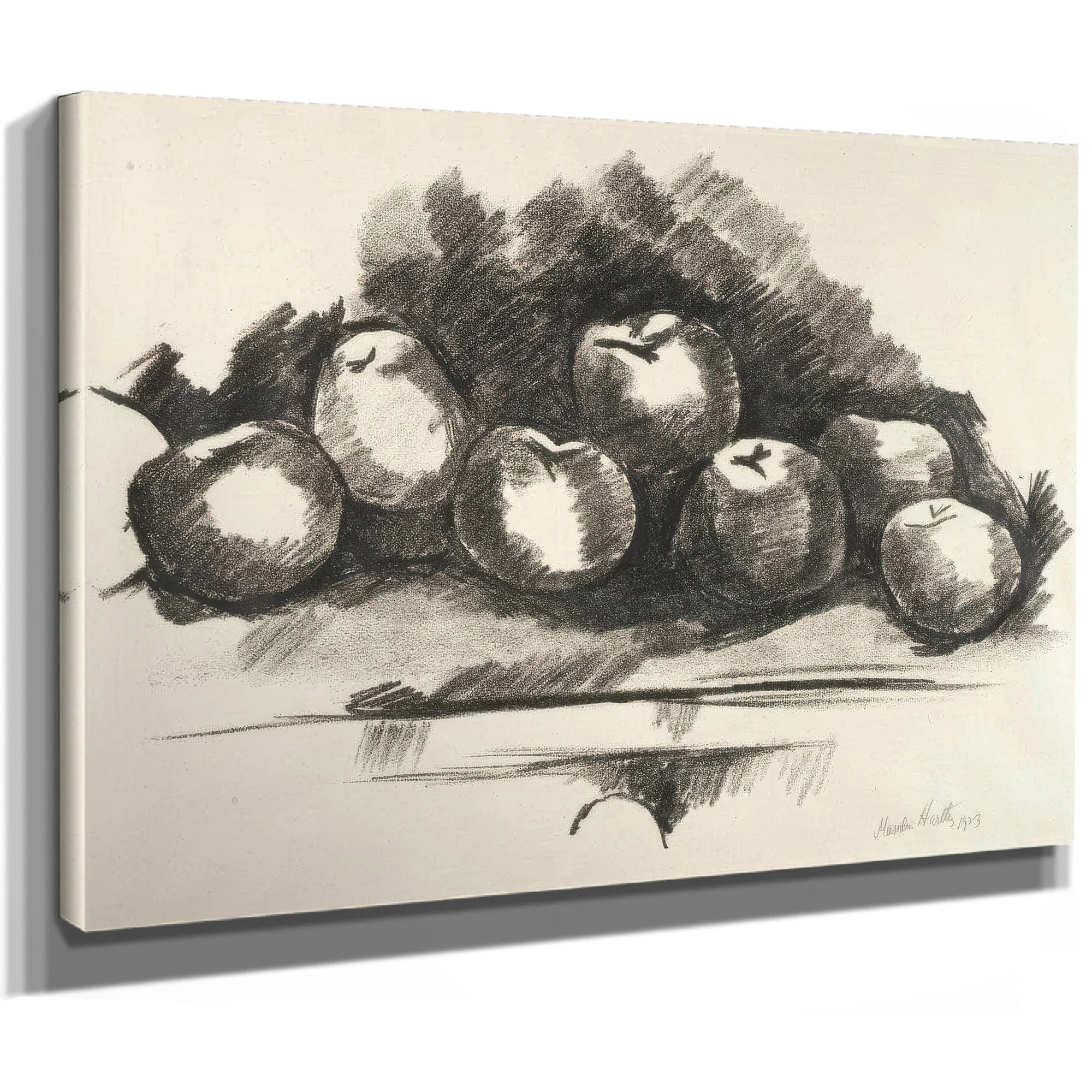 Apples On Table By Marsden Hartley Fine Art Print