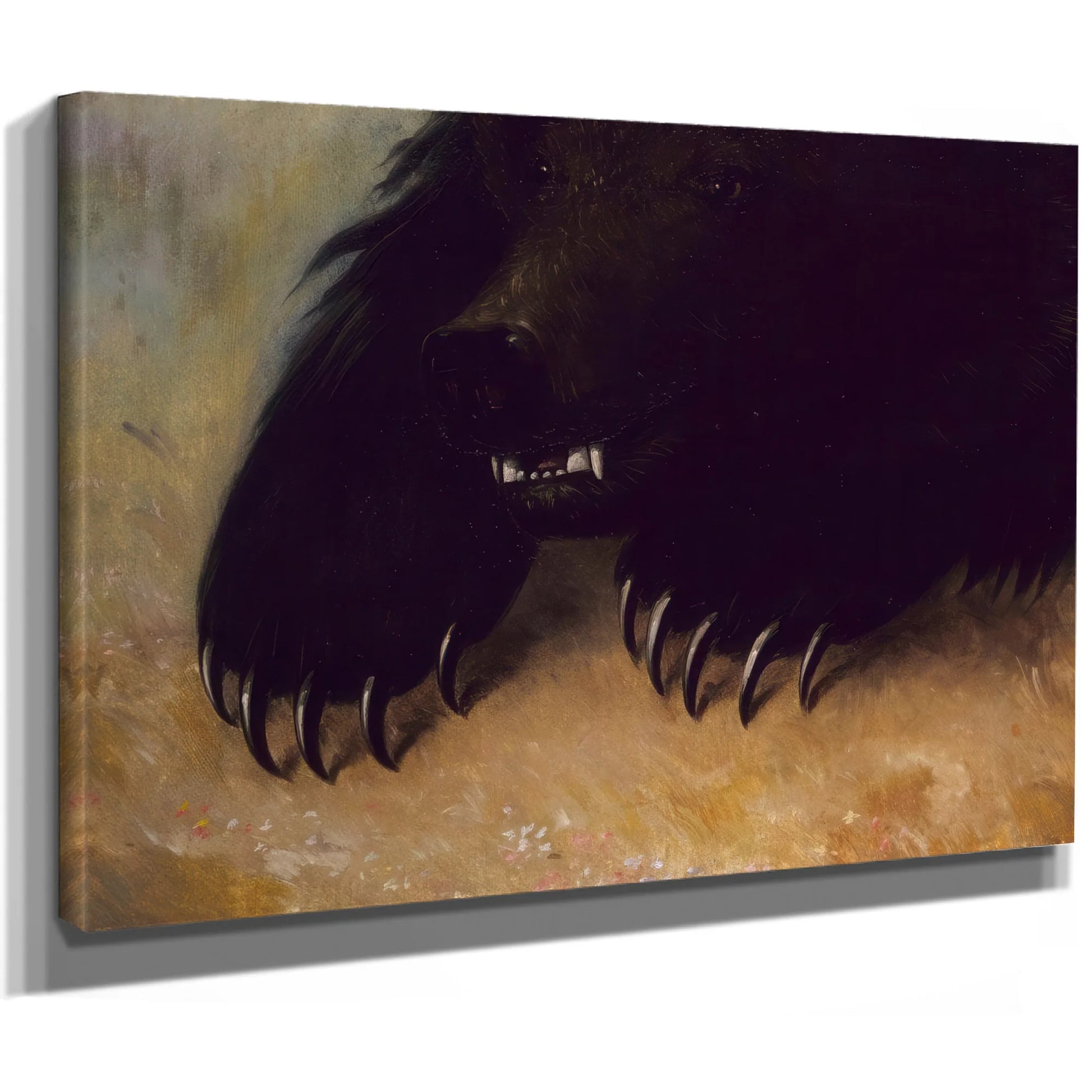 Weapons And Physiognomy Of The Grizzly Bear By George Catlin Fine Art Print
